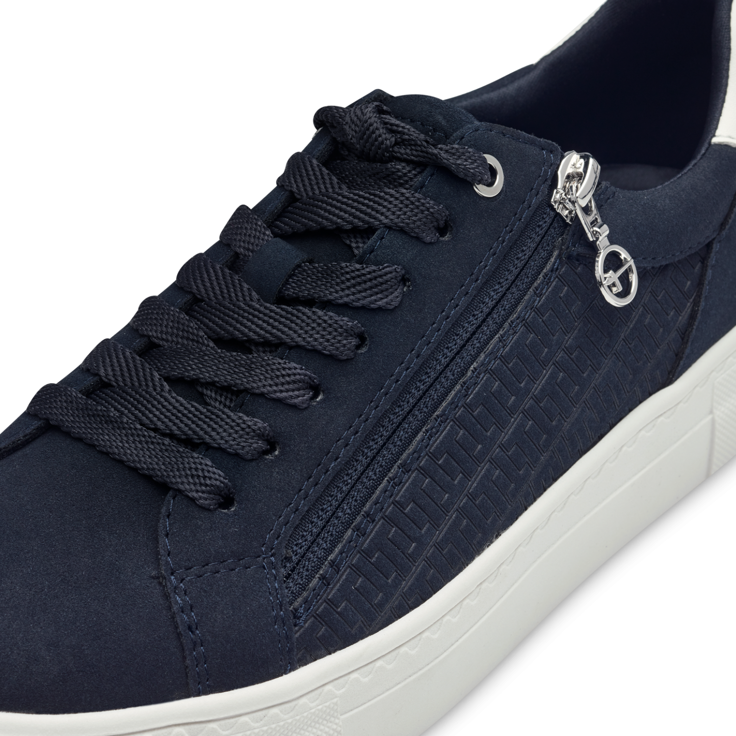 Tamaris Platform Zip-up Textured Trainers - The Coastal Boutique