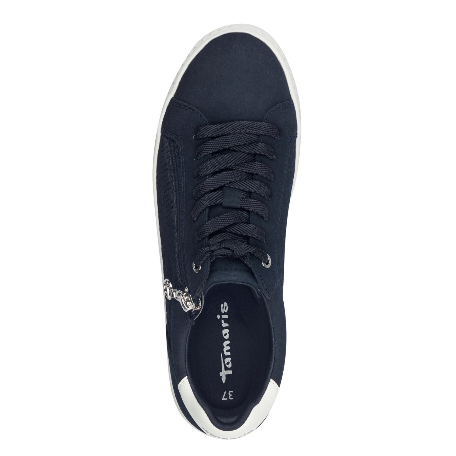 Tamaris Platform Zip-up Textured Trainers - The Coastal Boutique