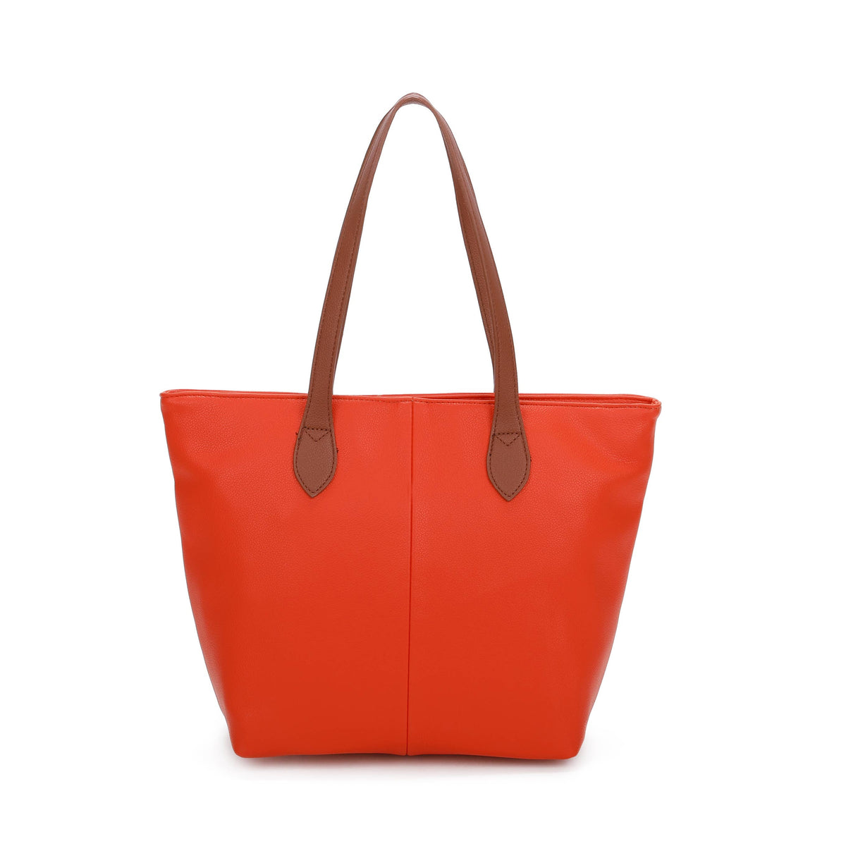 Two-tone handle tote bag in Navy, Teal, Dark Grey and Coffee - product view 11