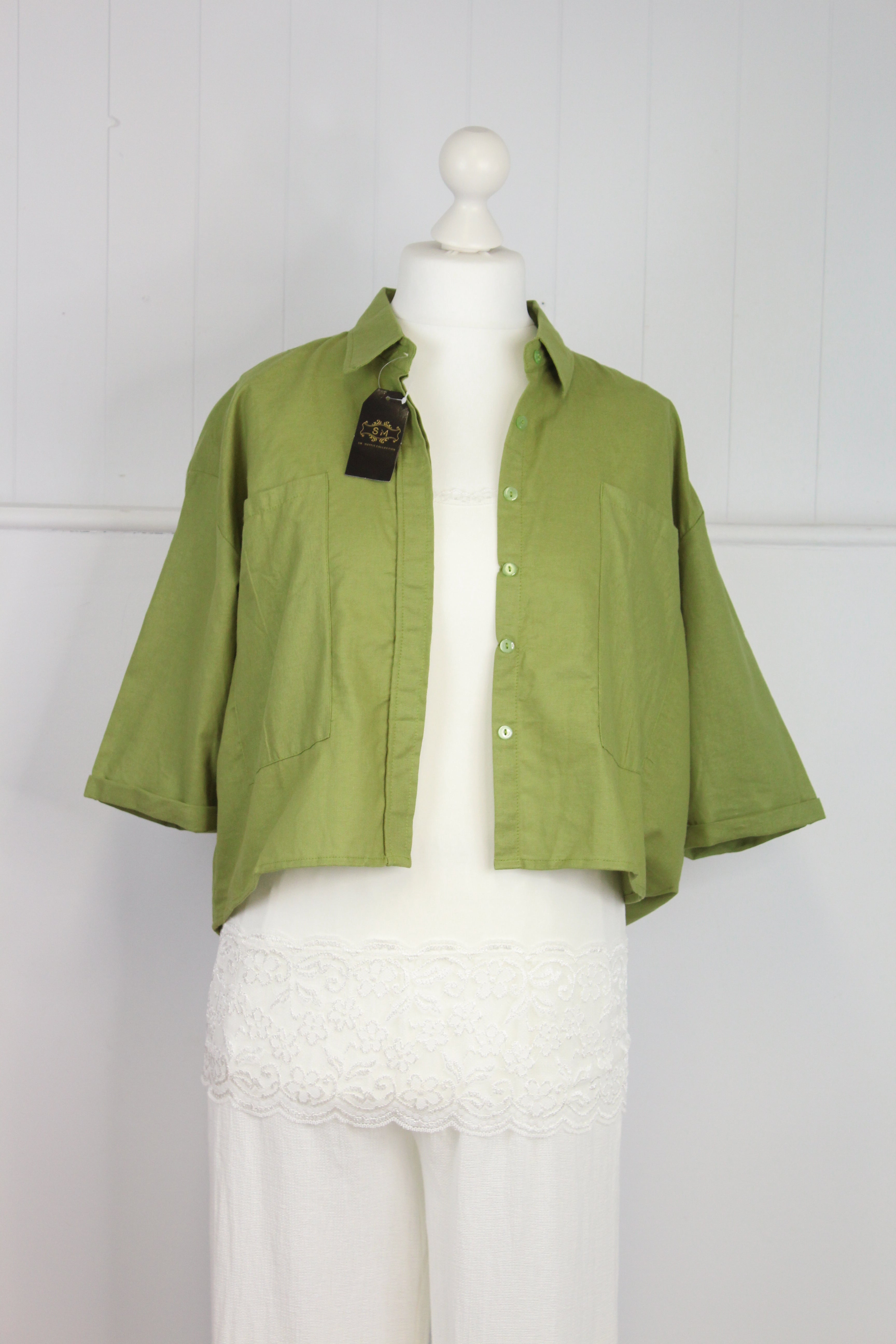 Venice Linen Shirt Button Down Top image 2