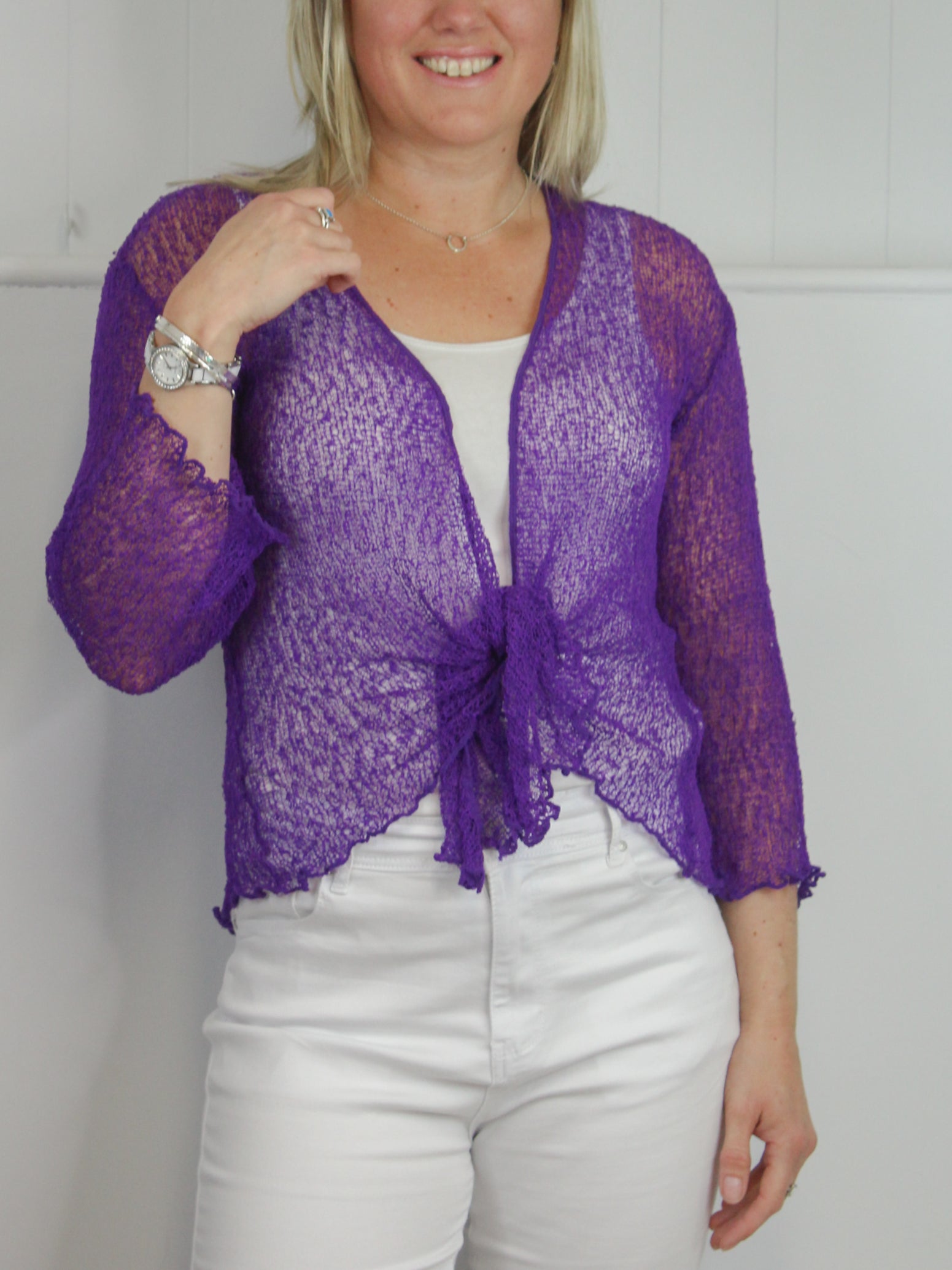 IKat Tie Front Cardigan image 3