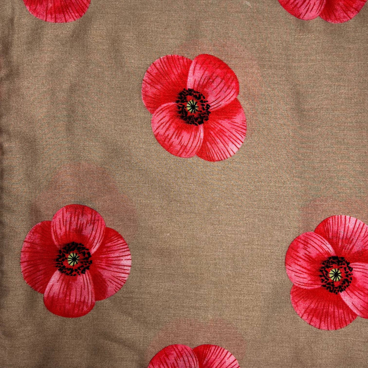 Poppy flower print on lightweight cotton mix scarf - The Coastal Boutique