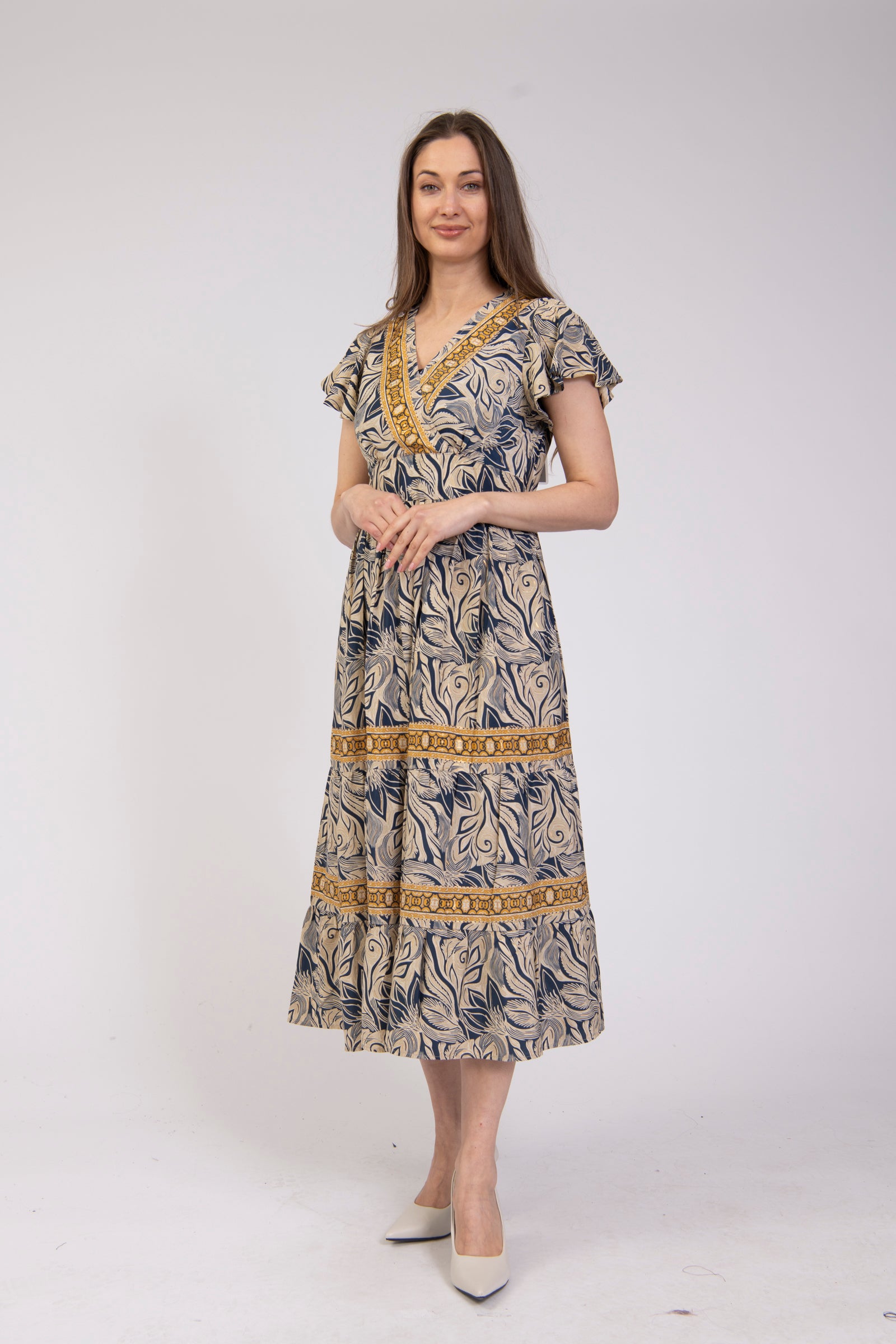 Jessica Graaf V-Neck Printed Dress