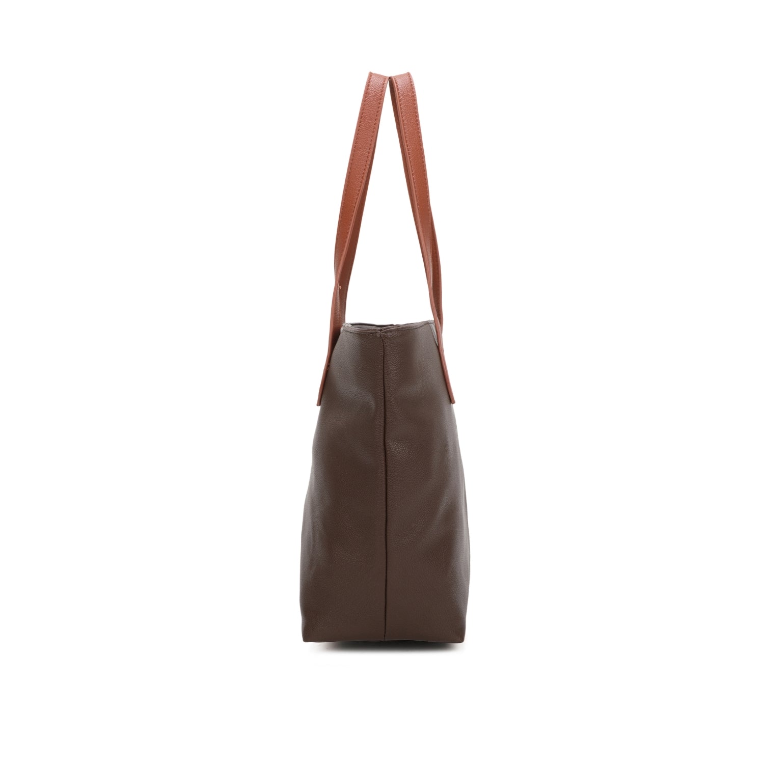 Faux Leather Shopper Tote Handbag - The Coastal Boutique