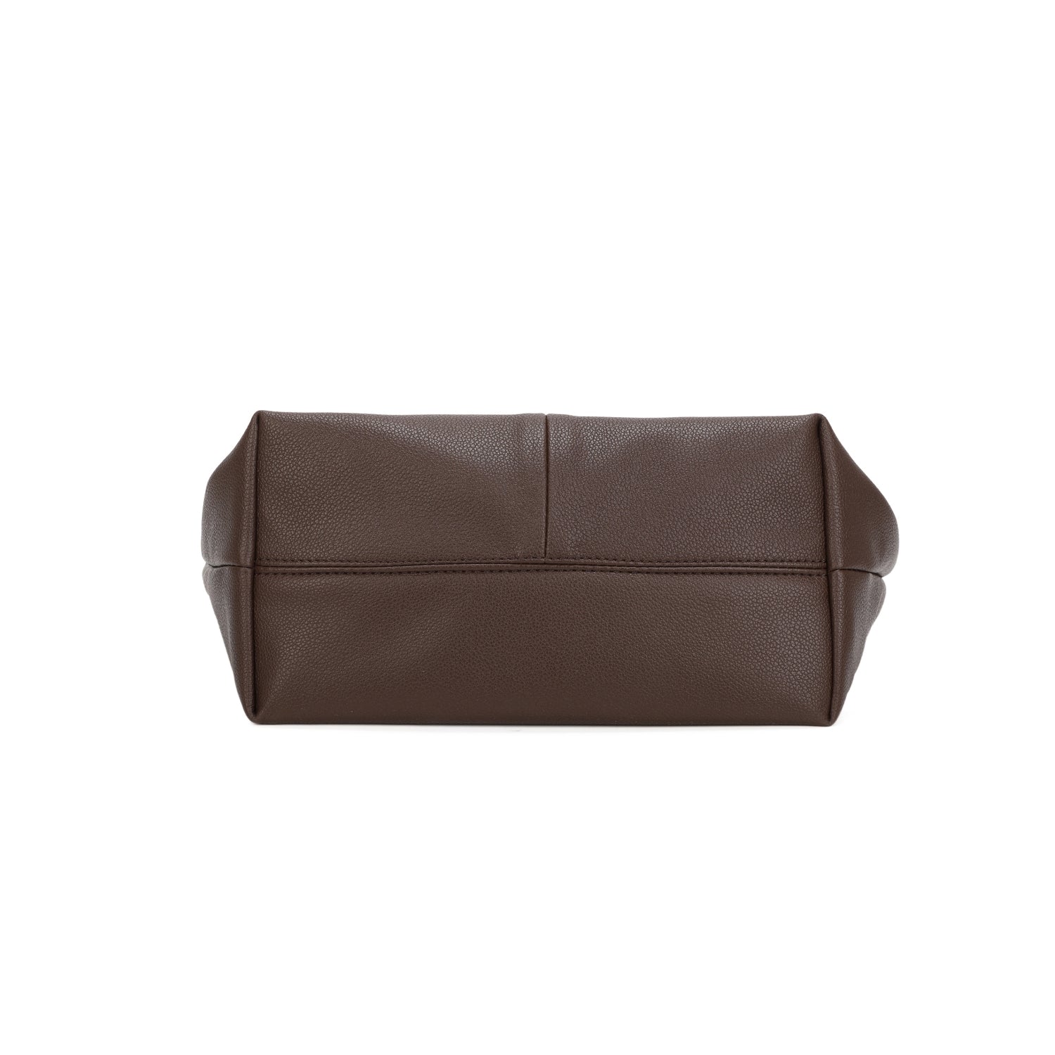 Faux Leather Shopper Tote Handbag - The Coastal Boutique