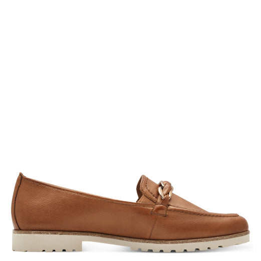 Tamaris Chain Detail Leather Loafer image 5