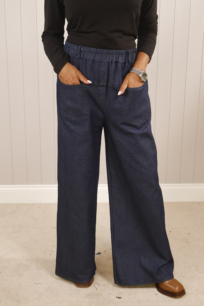 Goose Island Front Pocket Wide Leg Jeans image 2