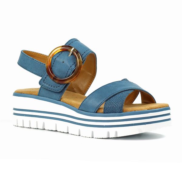 Lunar Elise Platform Sandal in Orange or Blue image 0