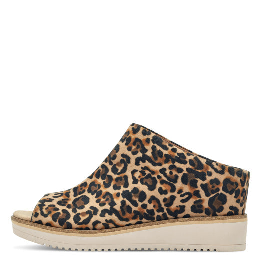 Tamaris Leather Leopard Print Mules image 4