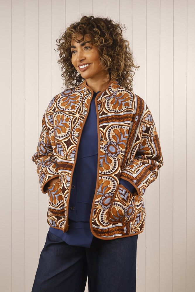 Goose Island Paisley Quilted Bomber Jacket image 0