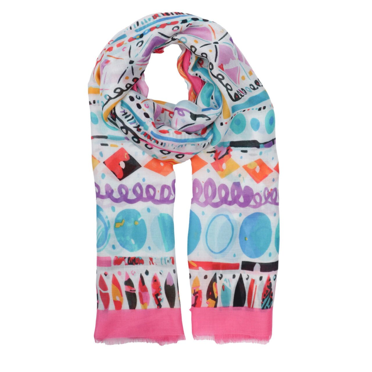 Abstract Multi Print Scarf image 1