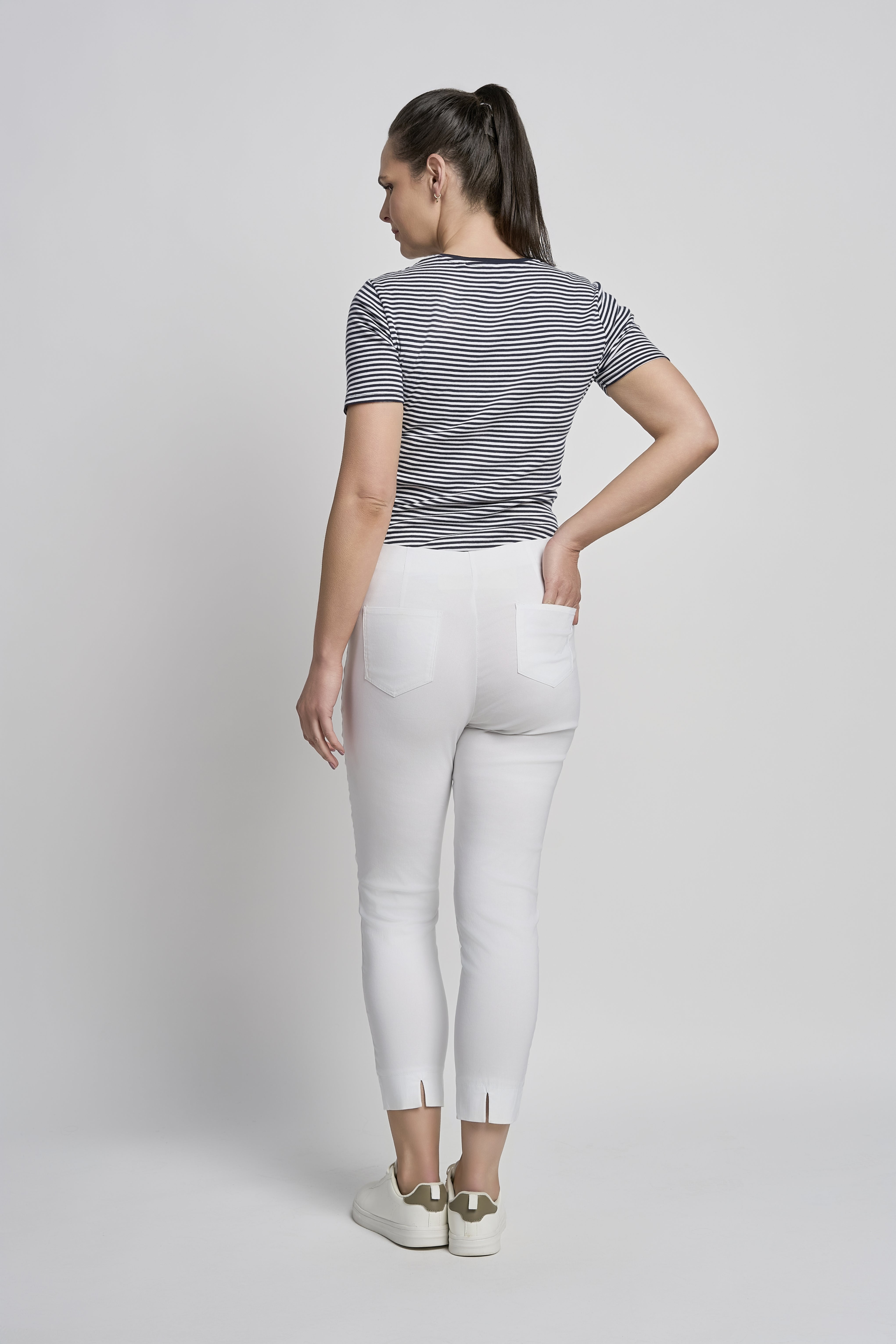 Pinns Slim Fit Ankle Grazer Trousers - The Coastal Boutique