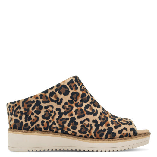 Tamaris Leather Leopard Print Mules image 5