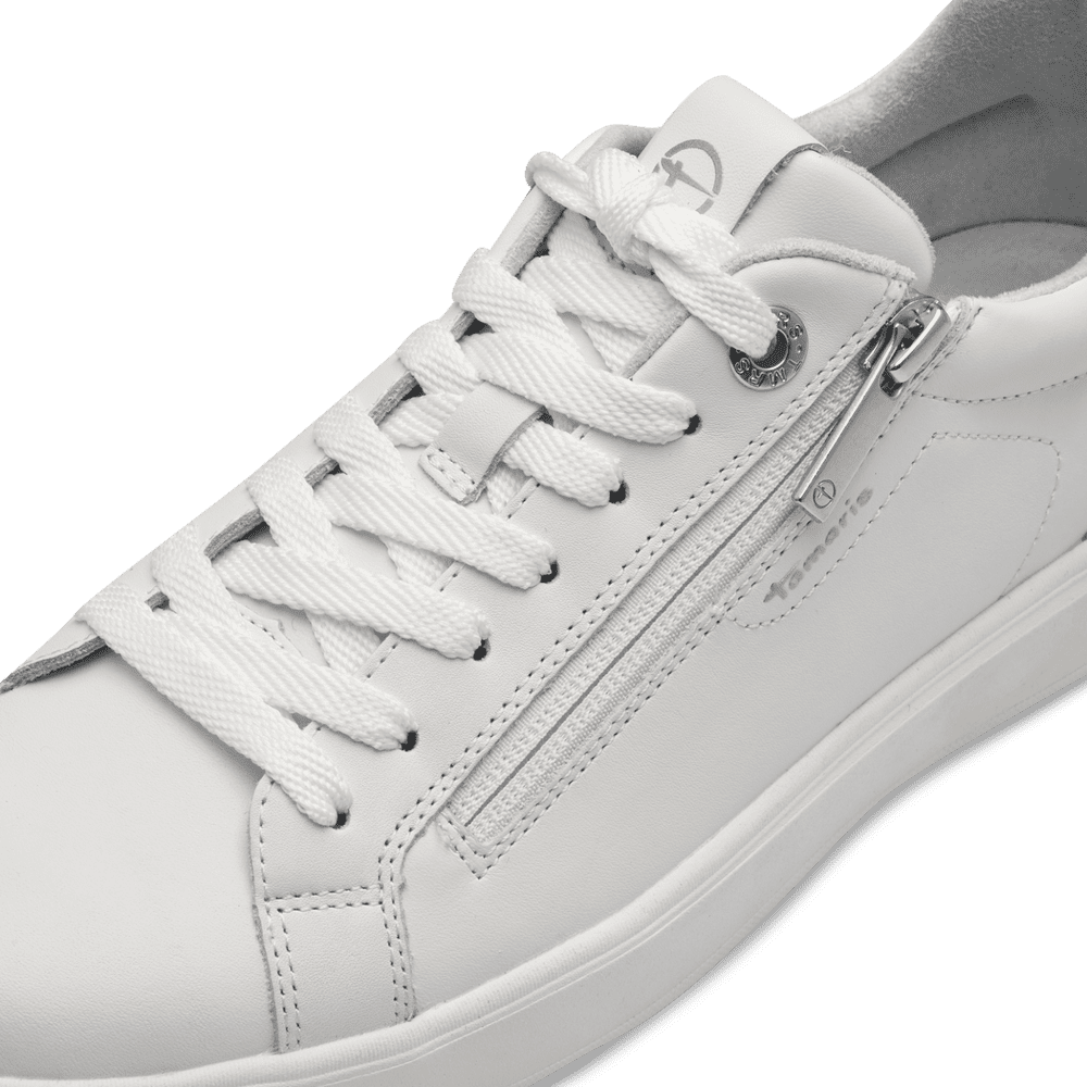 Tamaris Zip Up Leather Trainer image 6