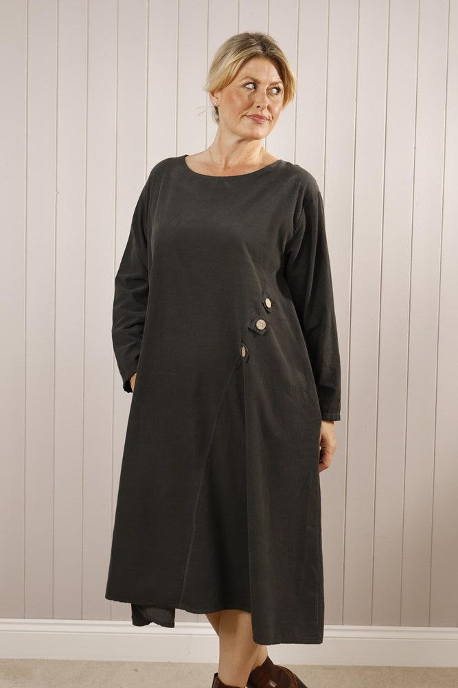 Goose Island Fine Cord 3 Button Dress image 1