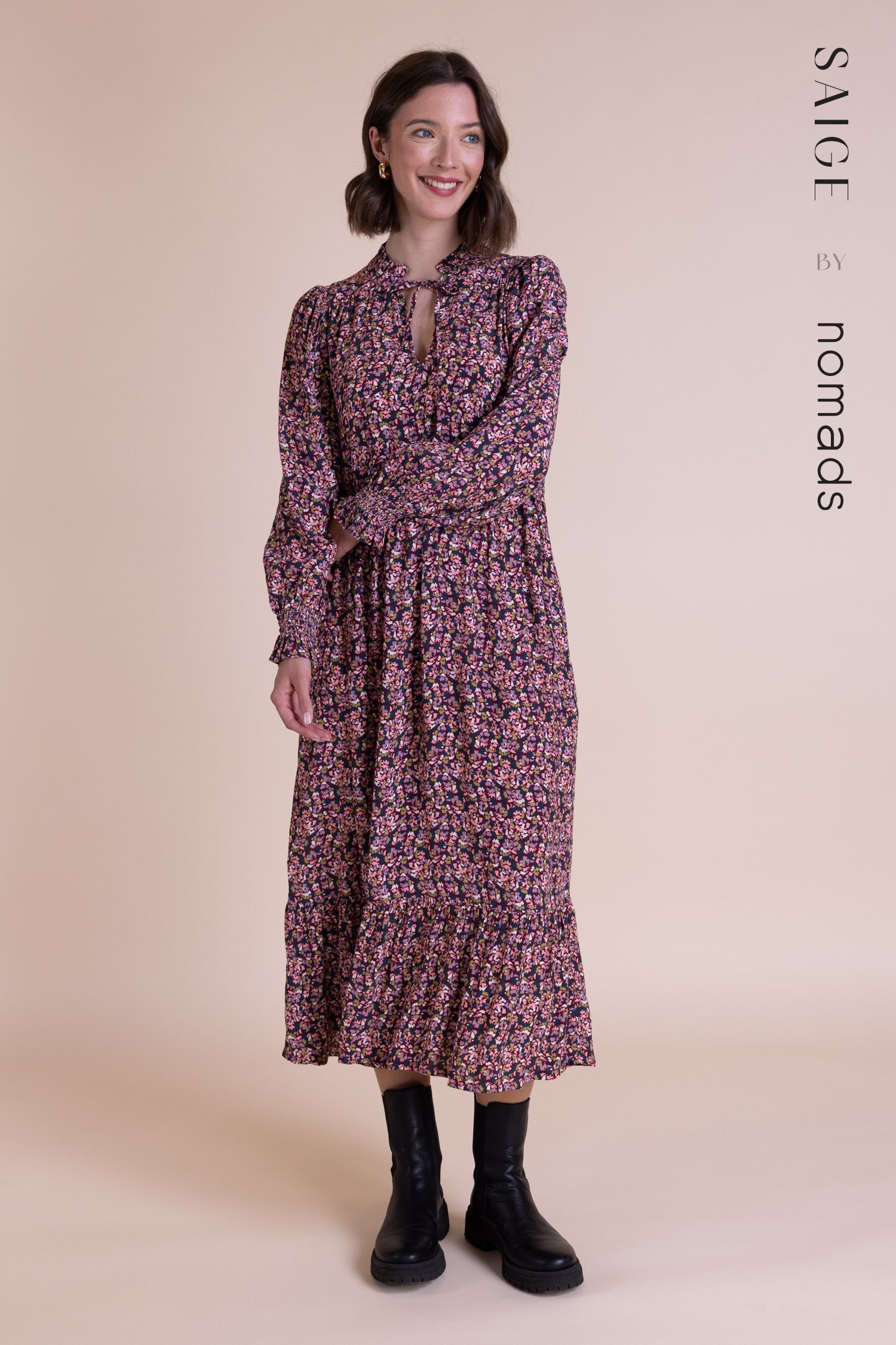 Saige Ditsy Floral Midi Dress image 0