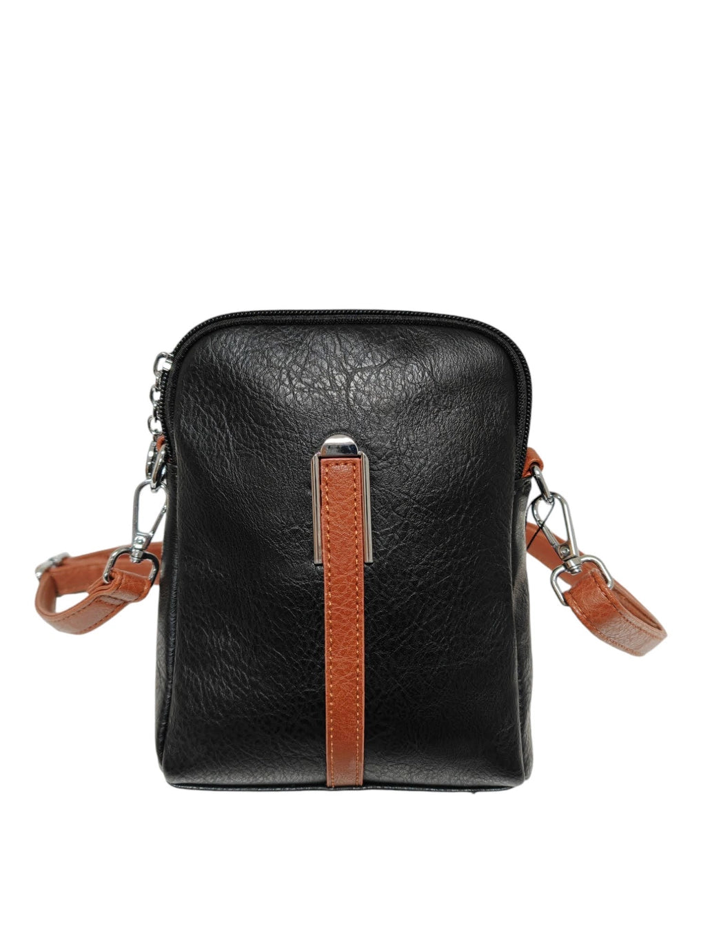 Double Zip Crossbody Mobile Handbag image 0