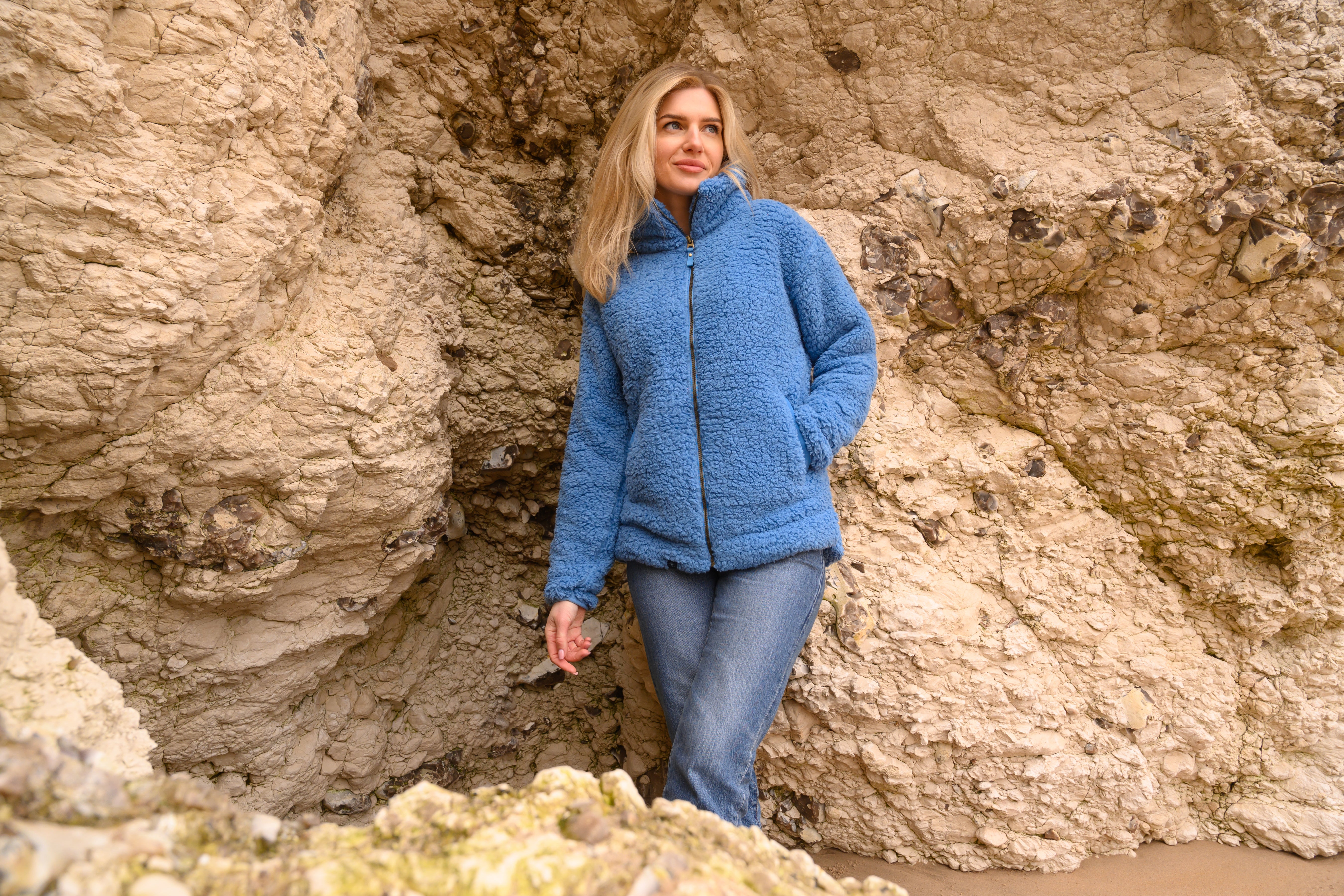 Lighthouse Seashell Zip-up Fleece image 1