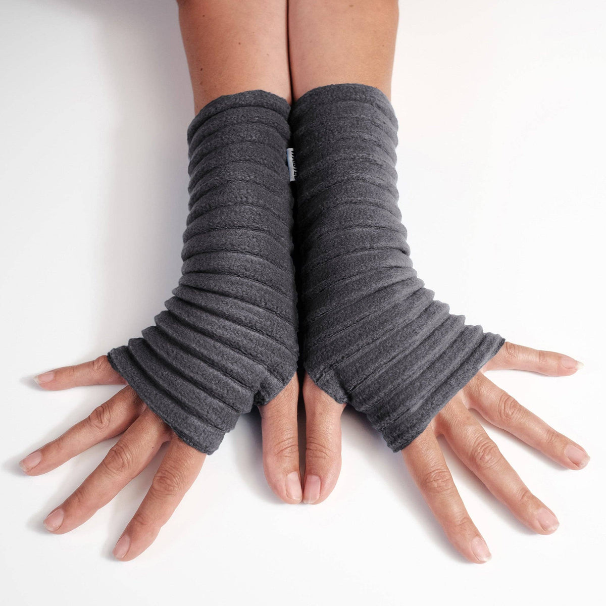 Wristees Fingerless Gloves - Charcoal Grey - The Coastal Boutique