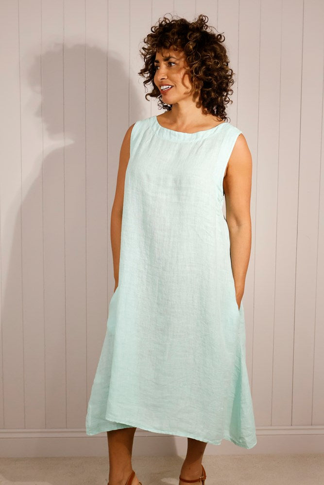 Goose Island Sleeveless Button Back Dress - The Coastal Boutique