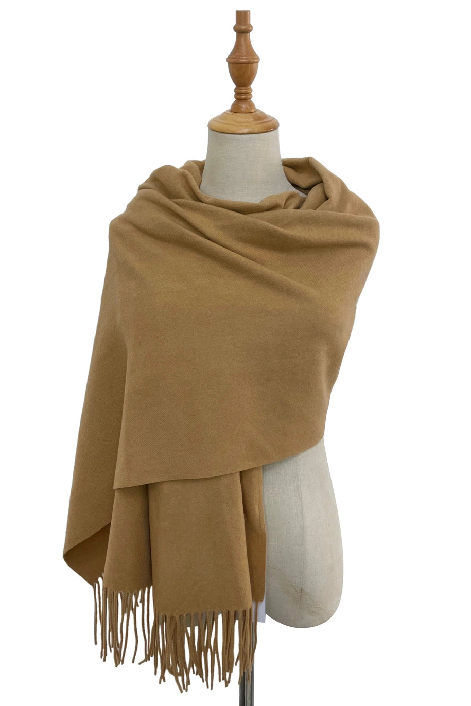 Soft Wool Tassel Blanket Wrap Scarf image 1