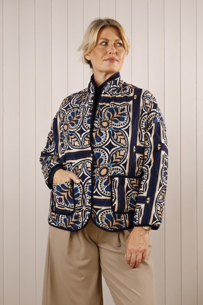 Goose Island Paisley Quilted Bomber Jacket image 4