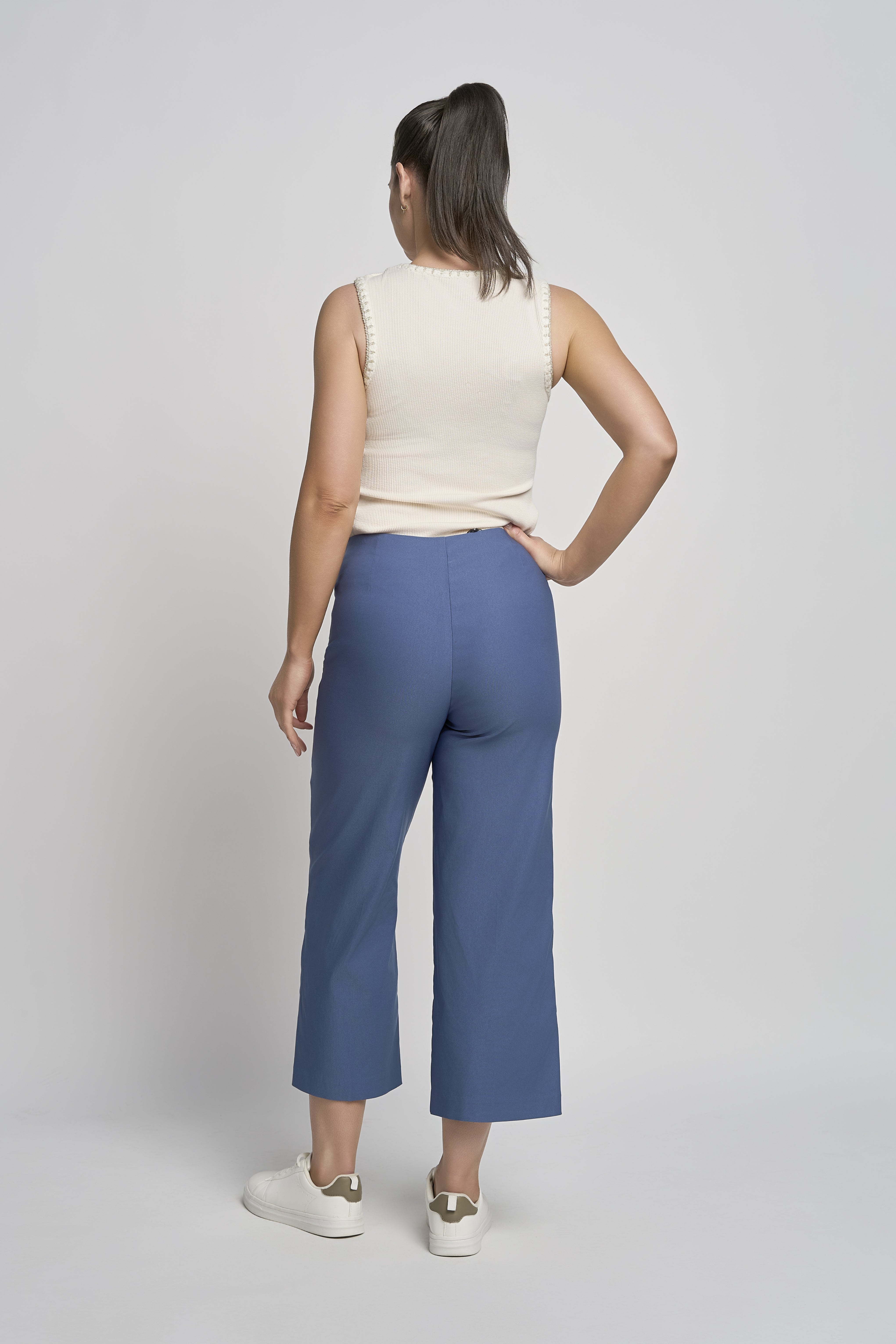 Pinns Wide Leg Culotte Trousers - The Coastal Boutique