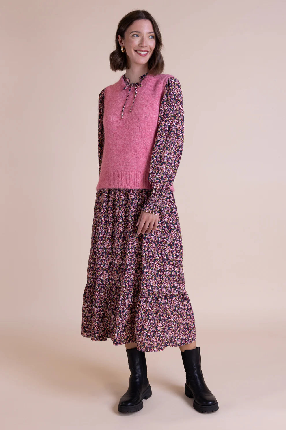 Saige Ditsy Floral Midi Dress image 3