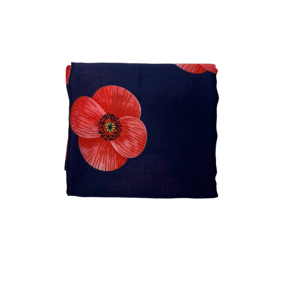 Poppy flower print on lightweight cotton mix scarf - The Coastal Boutique