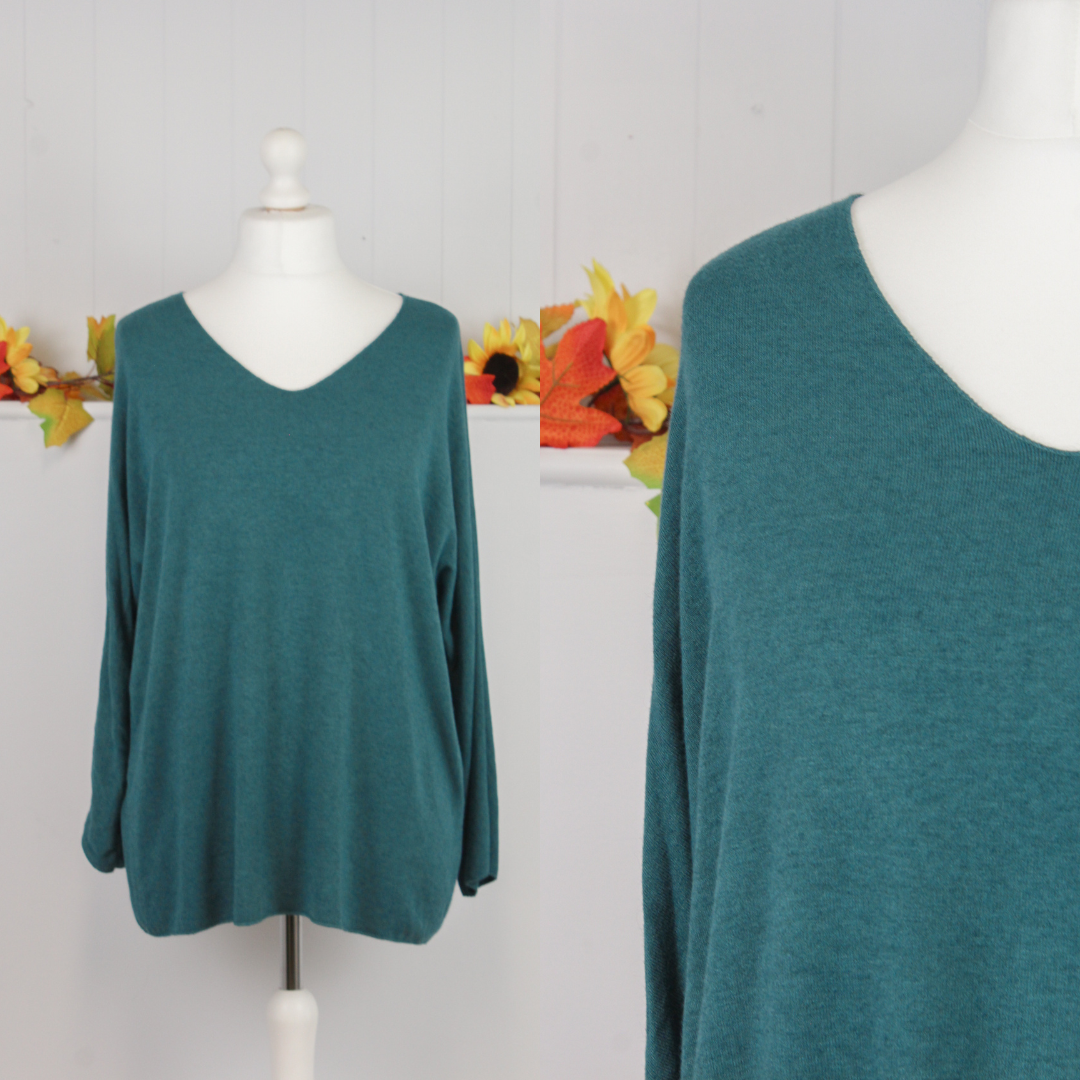 V-Neck Soft Knit Jumper image 1