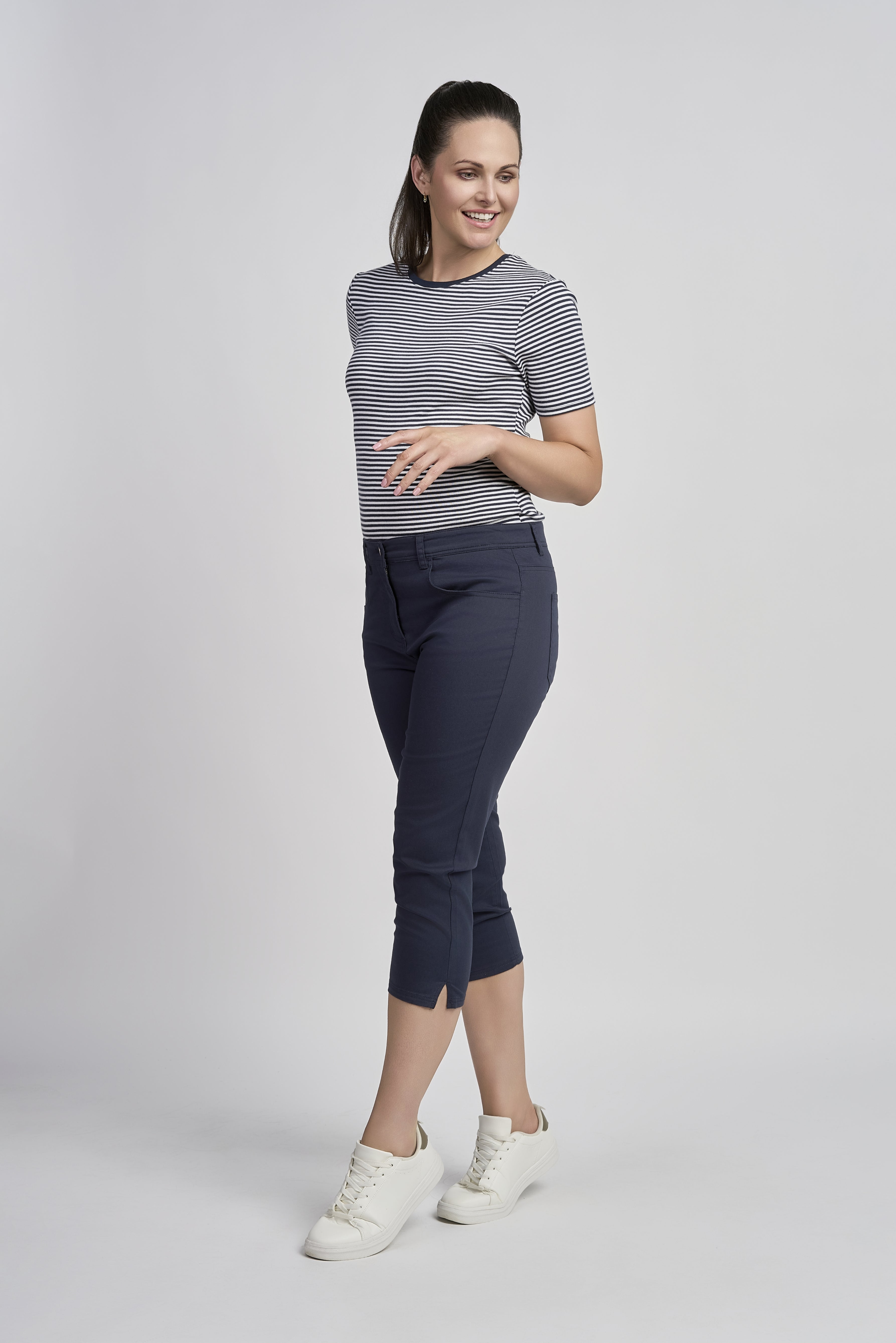 Pinns Cropped Chino Trousers - The Coastal Boutique
