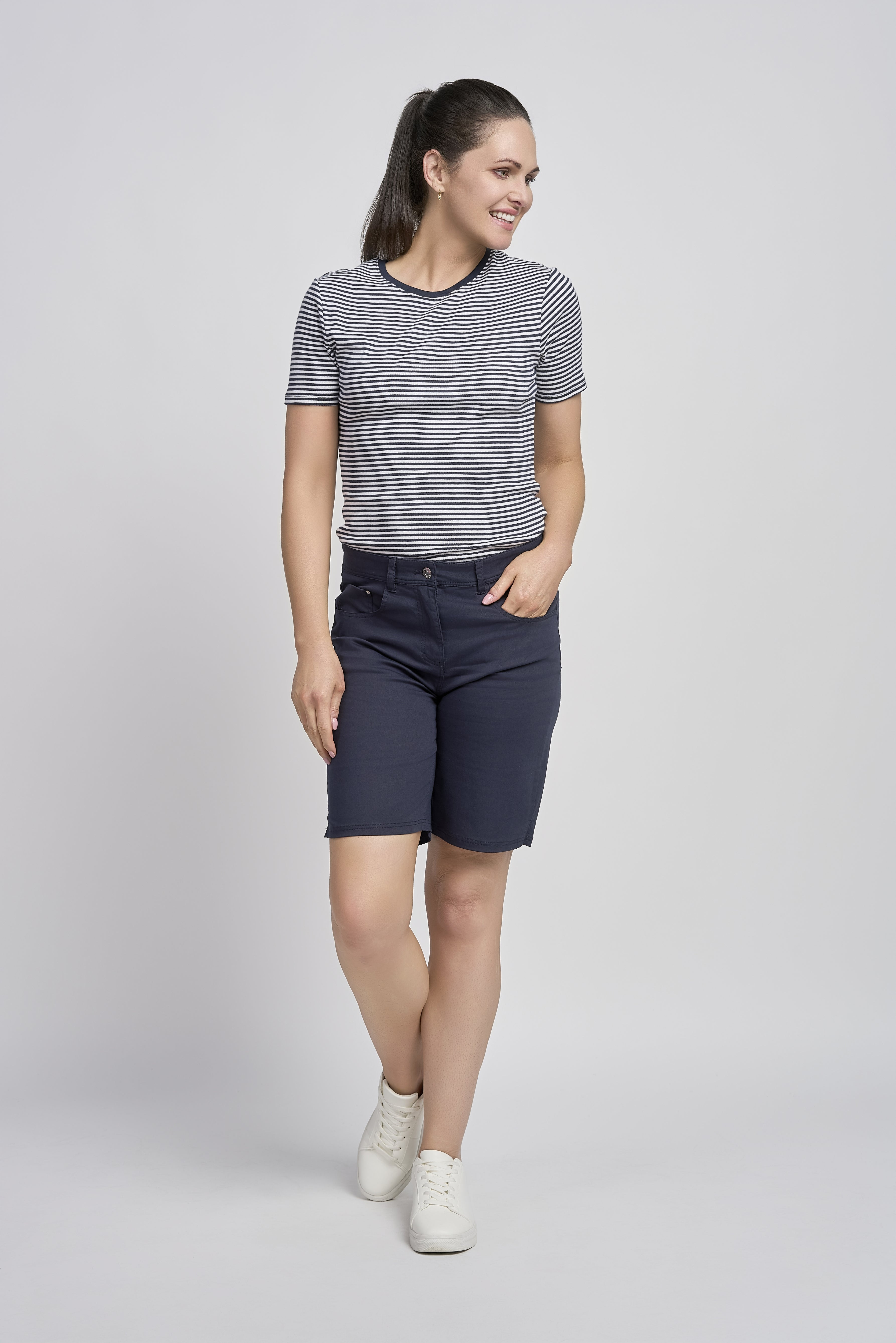 Pinns Navy Chino Shorts - The Coastal Boutique