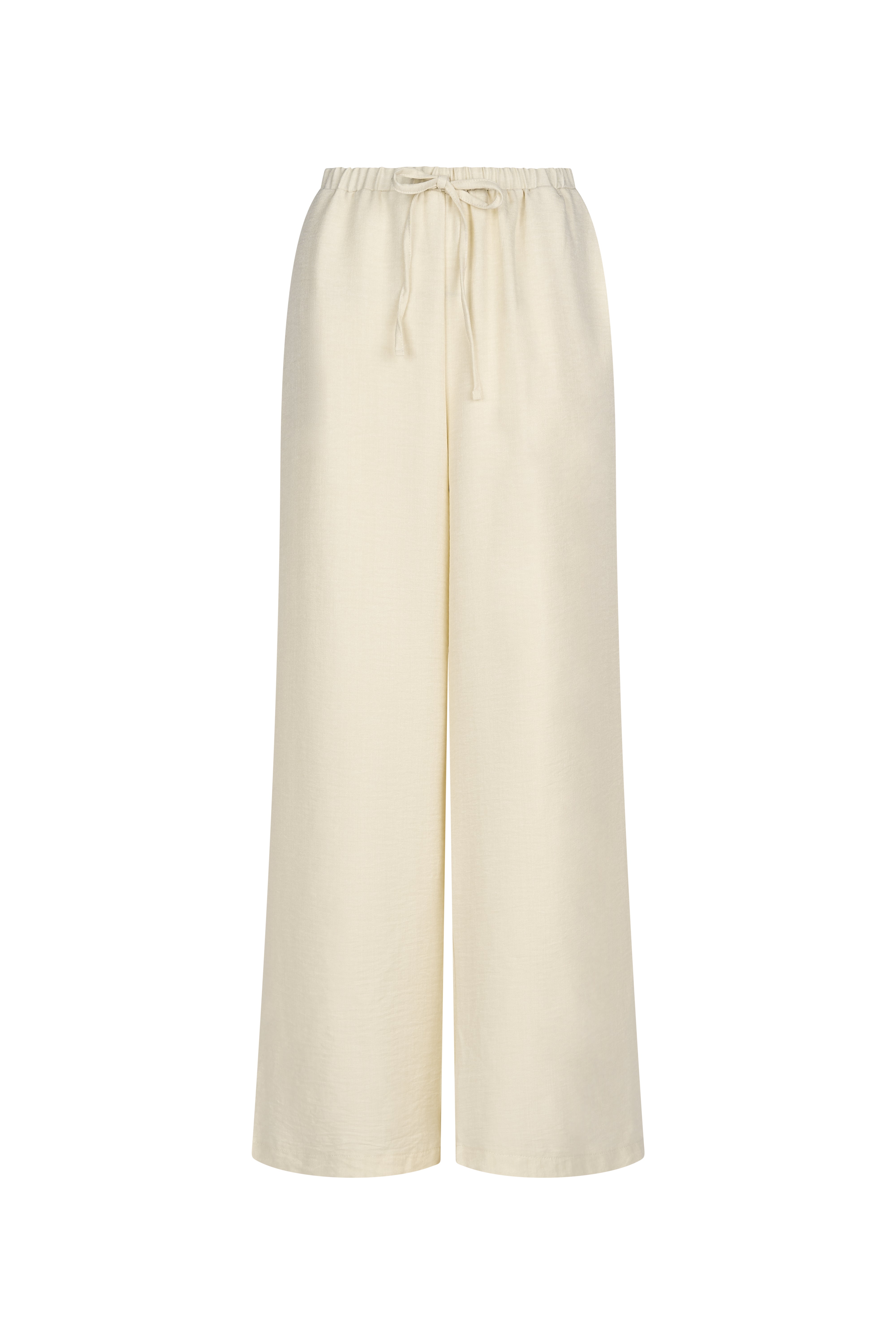 Pinns Linen Look Wide Leg Trousers - The Coastal Boutique