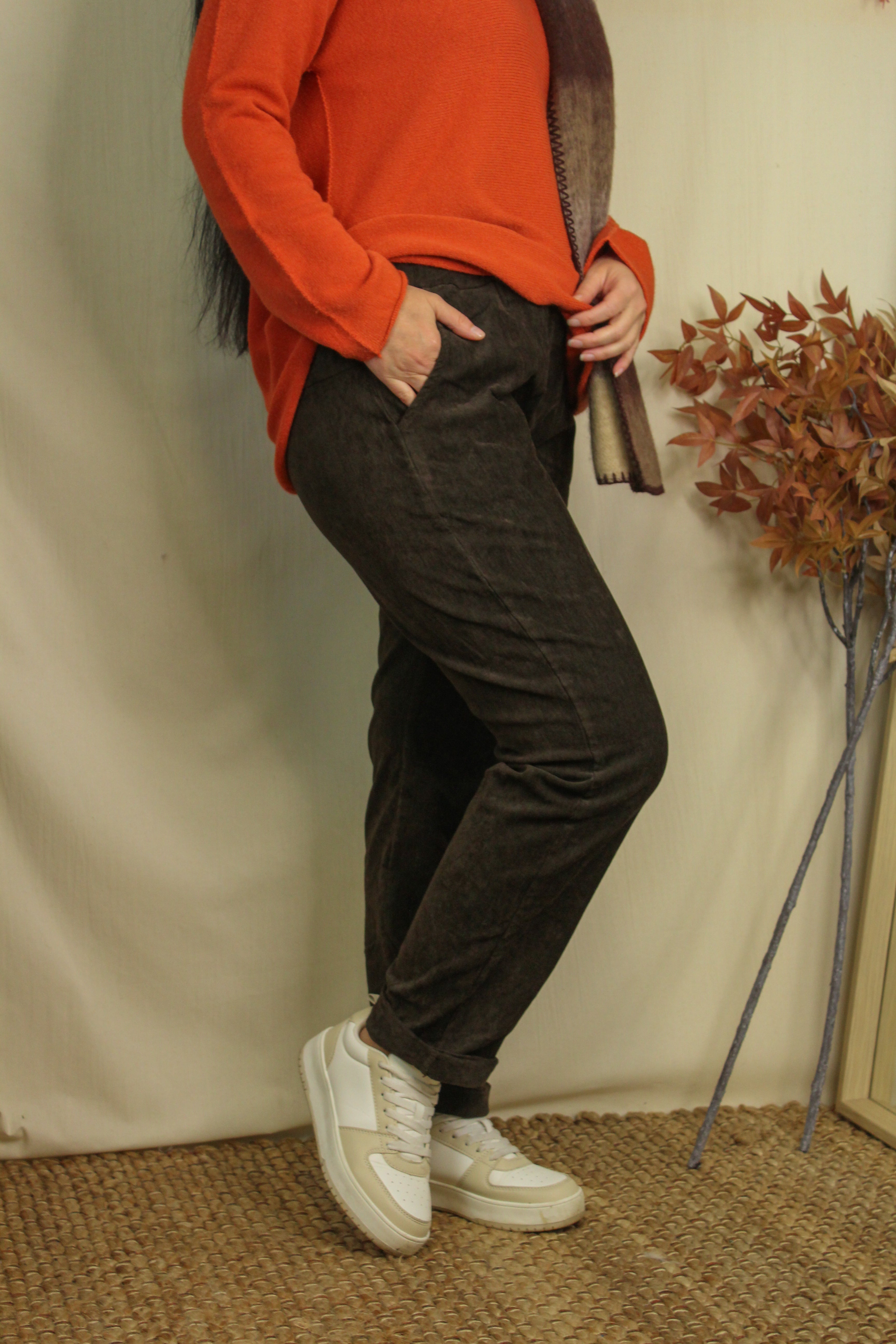 Plus Size Corduroy Magic Pants image 1