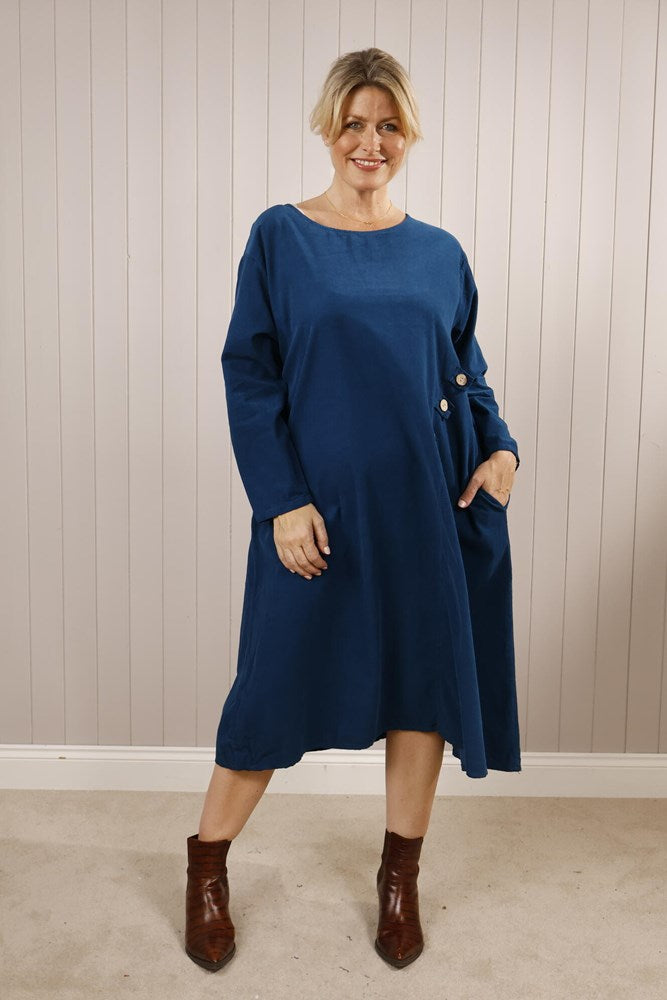 Goose Island Fine Cord 3 Button Dress image 0