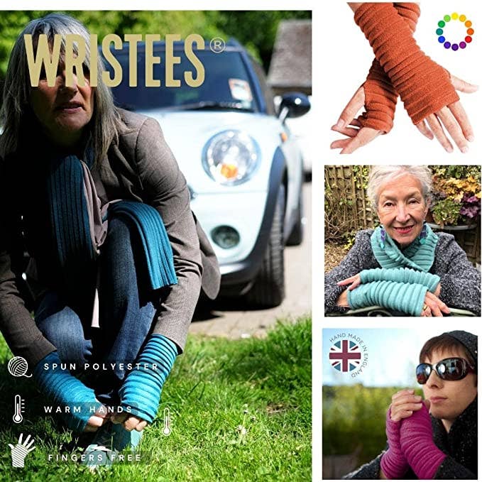 Wristees Fingerless Gloves - Orange - The Coastal Boutique