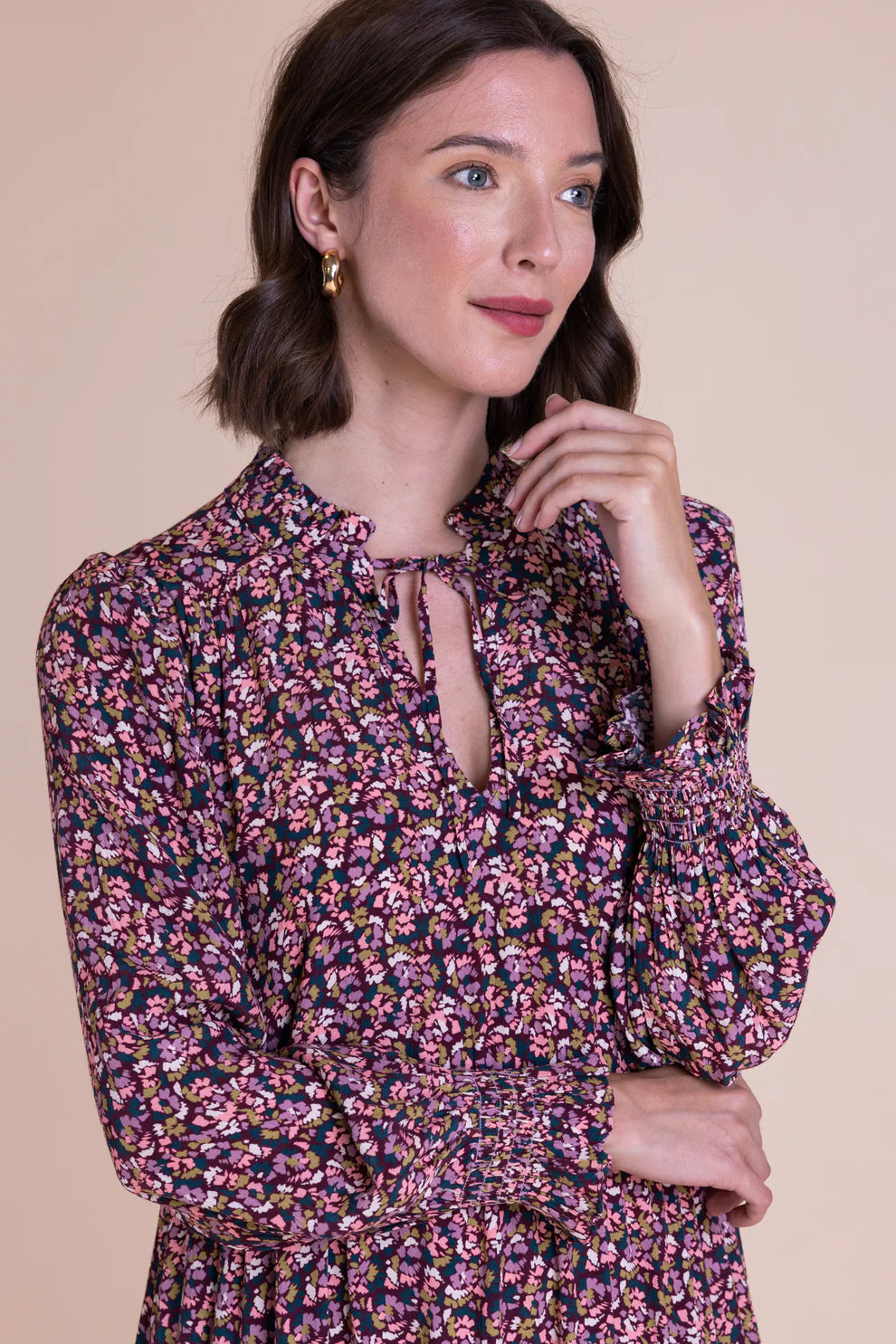 Saige Ditsy Floral Midi Dress image 1