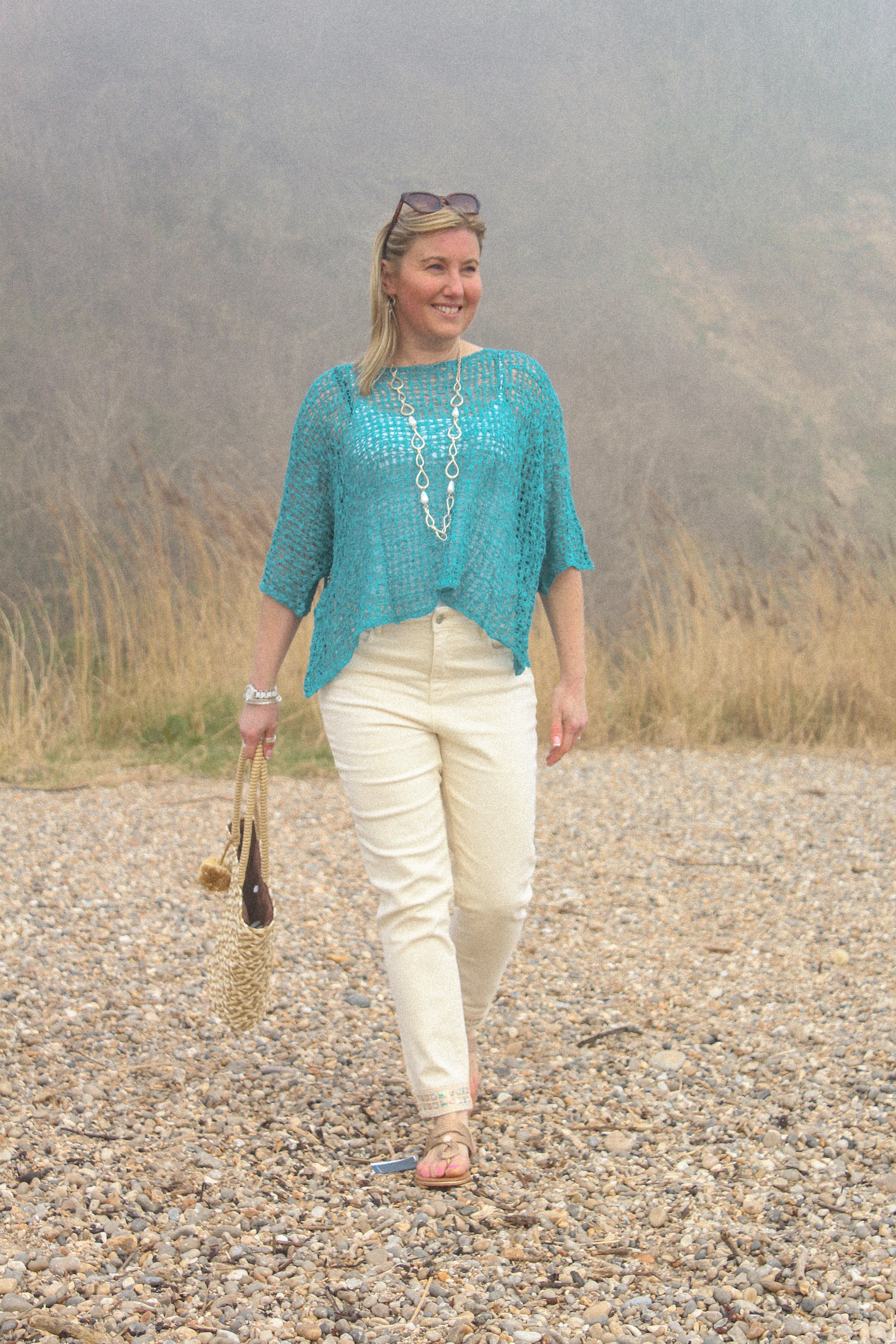 Bali Popcorn Sleeved Poncho image 0