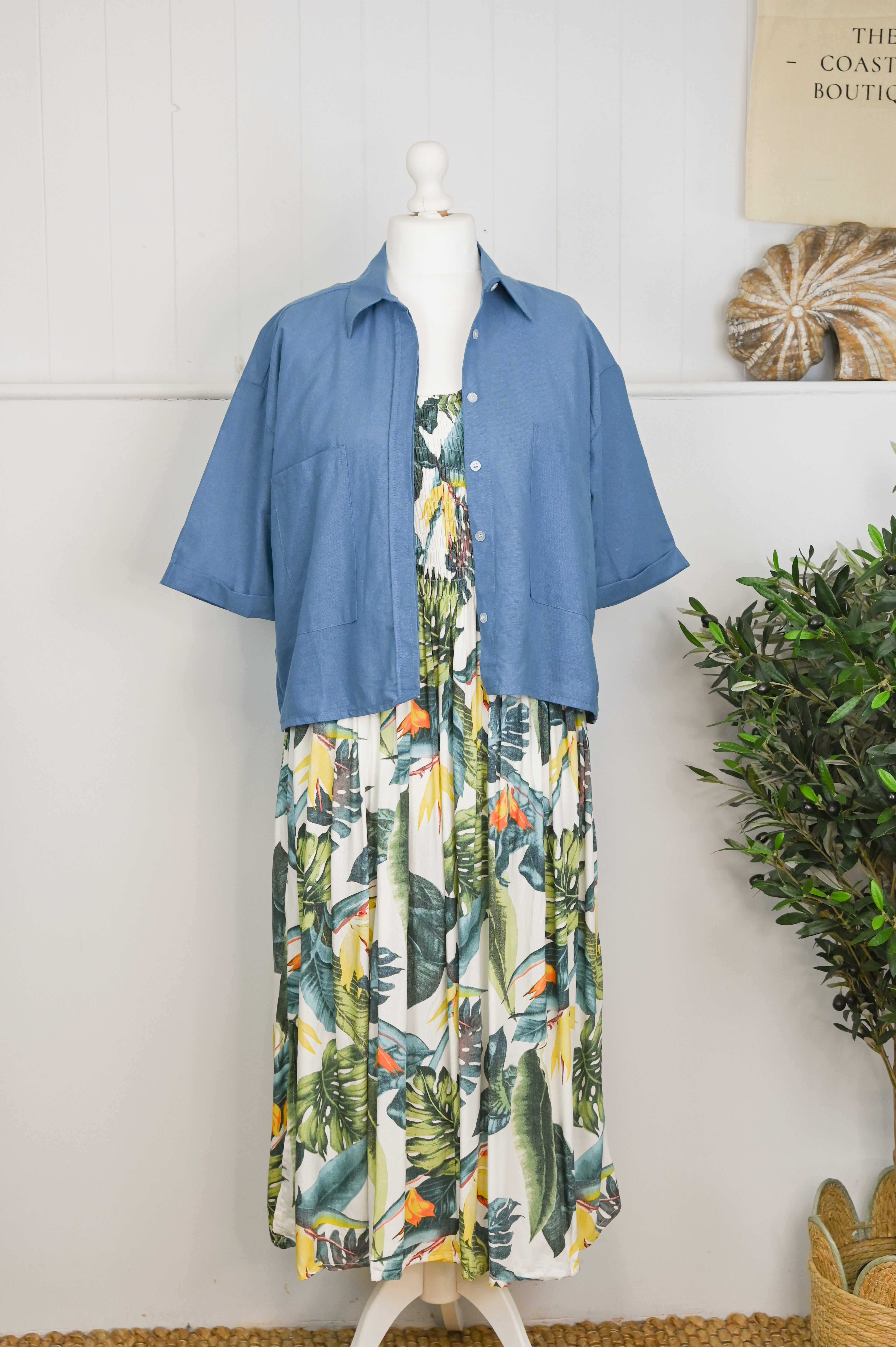 Venice Linen Shirt Button Down Top - The Coastal Boutique