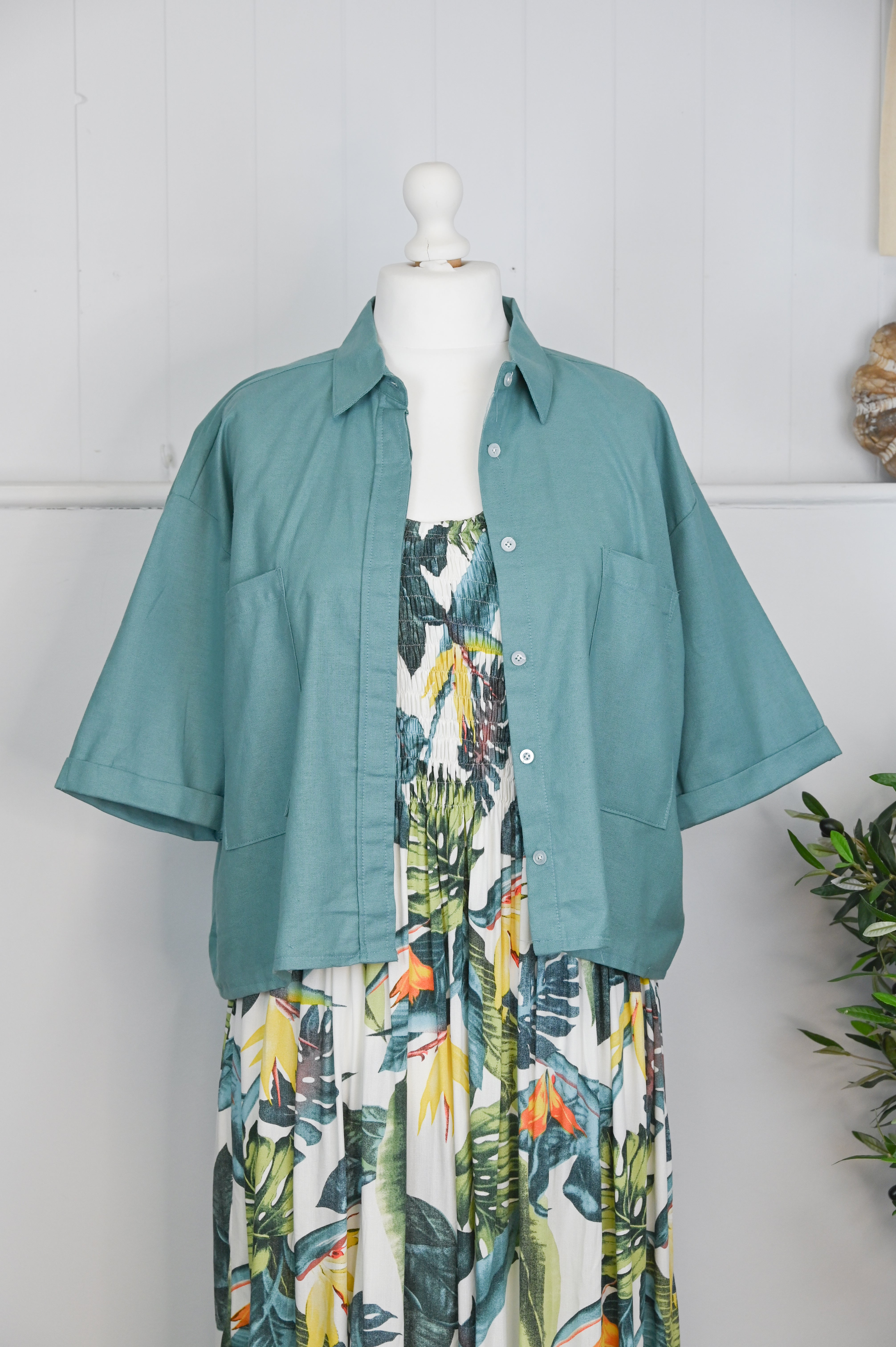 Venice Linen Shirt Button Down Top - The Coastal Boutique