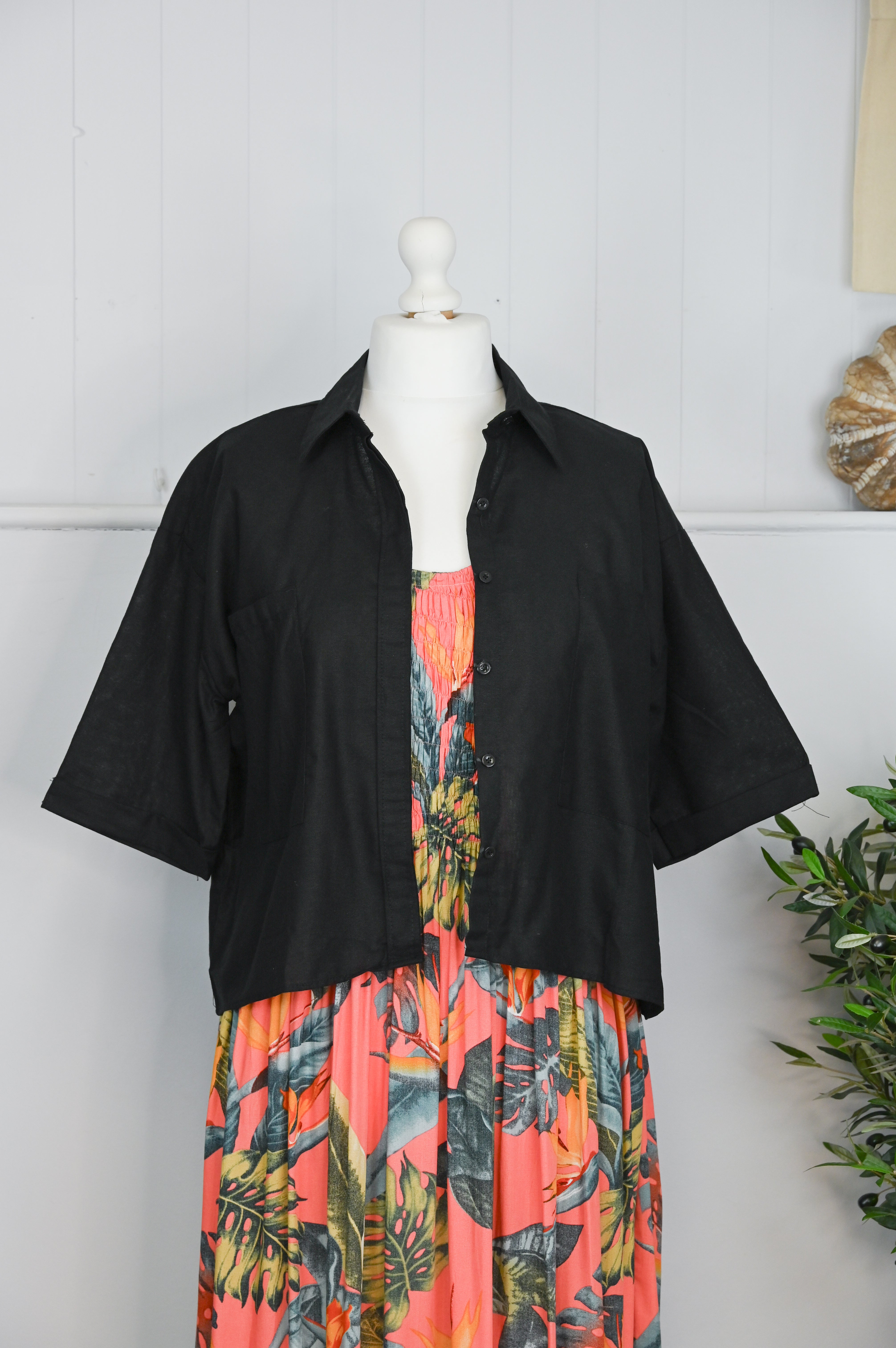 Venice Linen Shirt Button Down Top - The Coastal Boutique