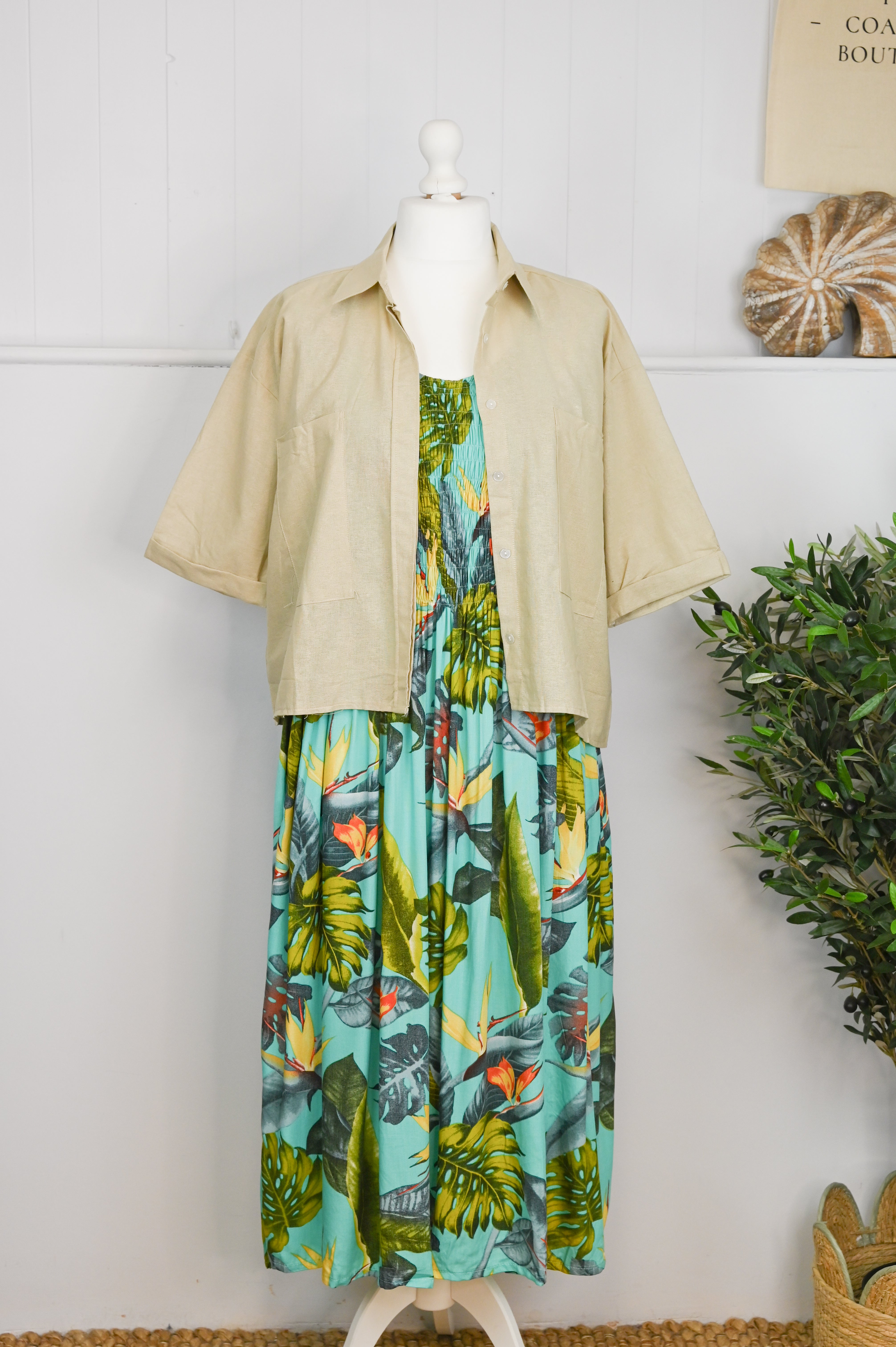 Venice Linen Shirt Button Down Top - The Coastal Boutique