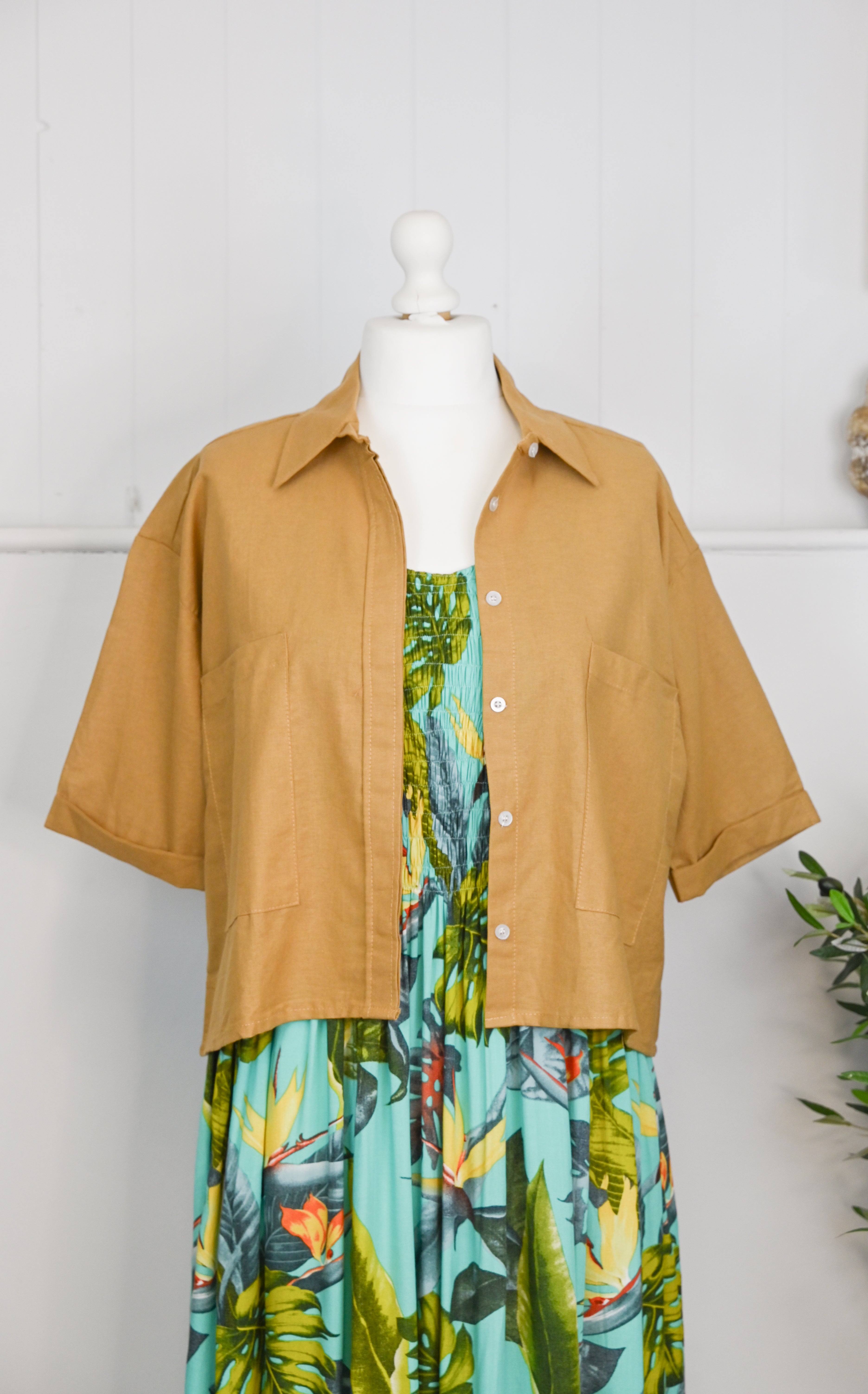 Venice Linen Shirt Button Down Top - The Coastal Boutique