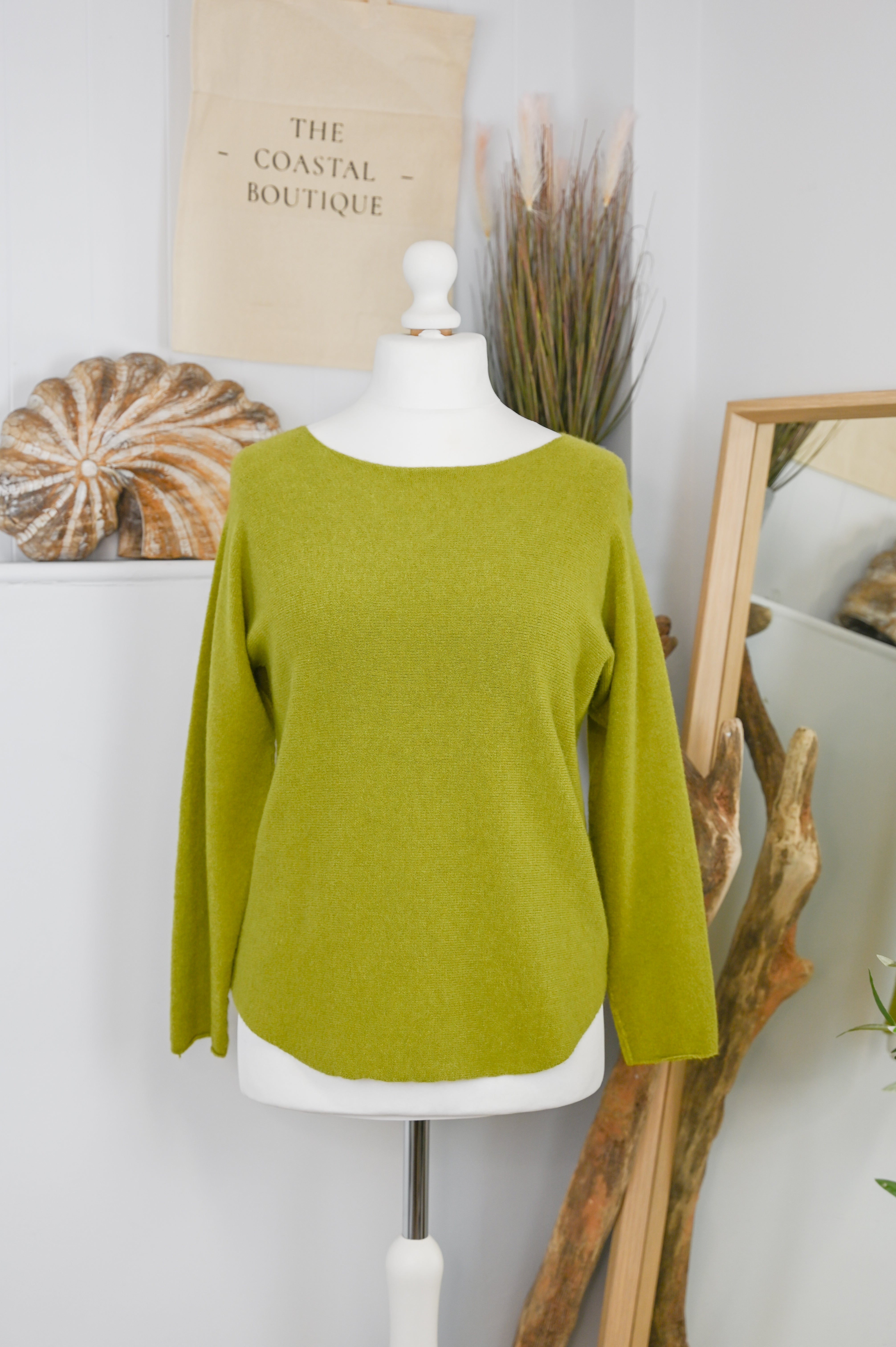 Round Neck Long Sleeve Jumper - The Coastal Boutique