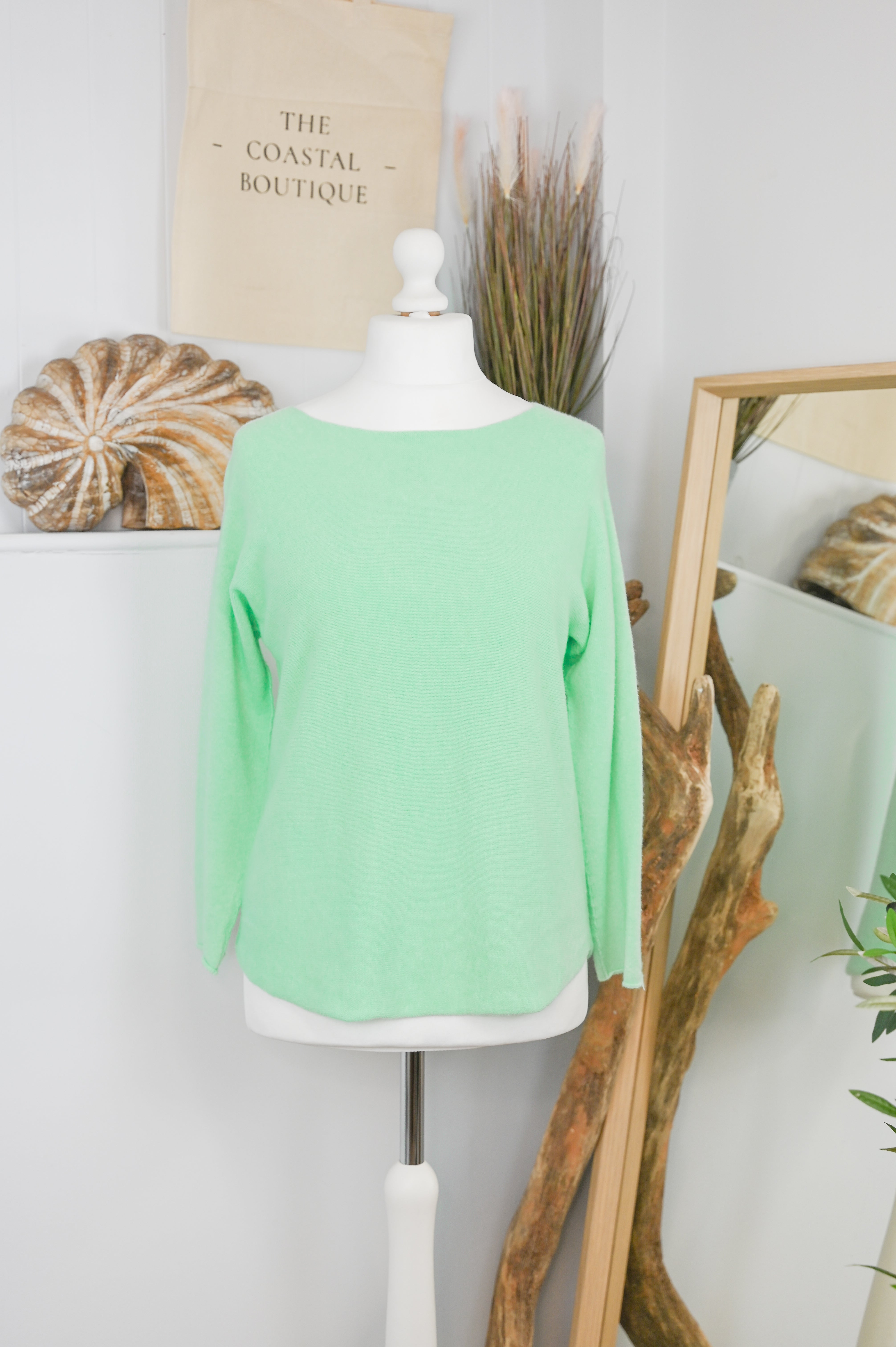 Round Neck Long Sleeve Jumper - The Coastal Boutique
