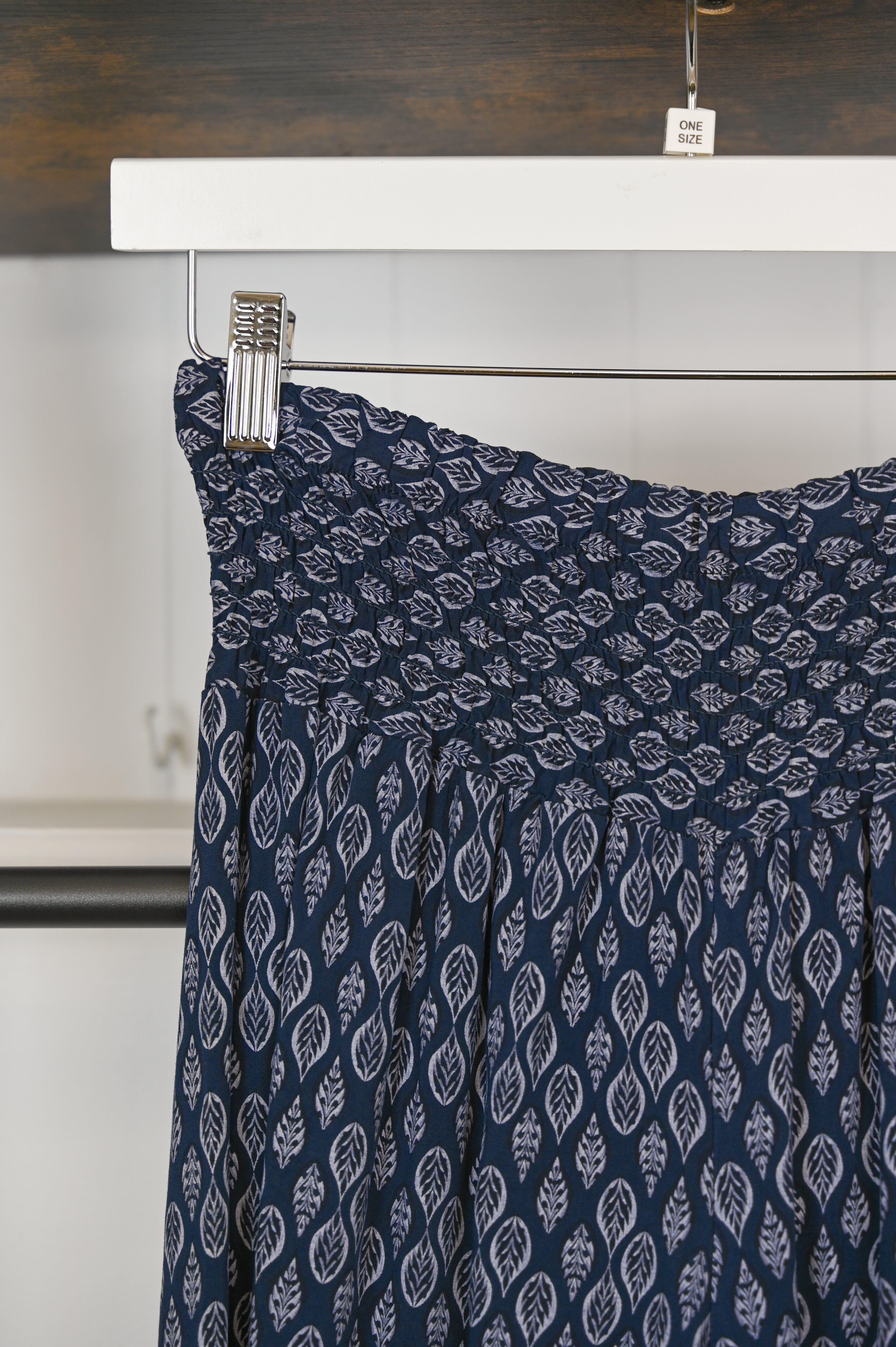 Leaf Print Super Wide Leg Palazzo Trousers - The Coastal Boutique