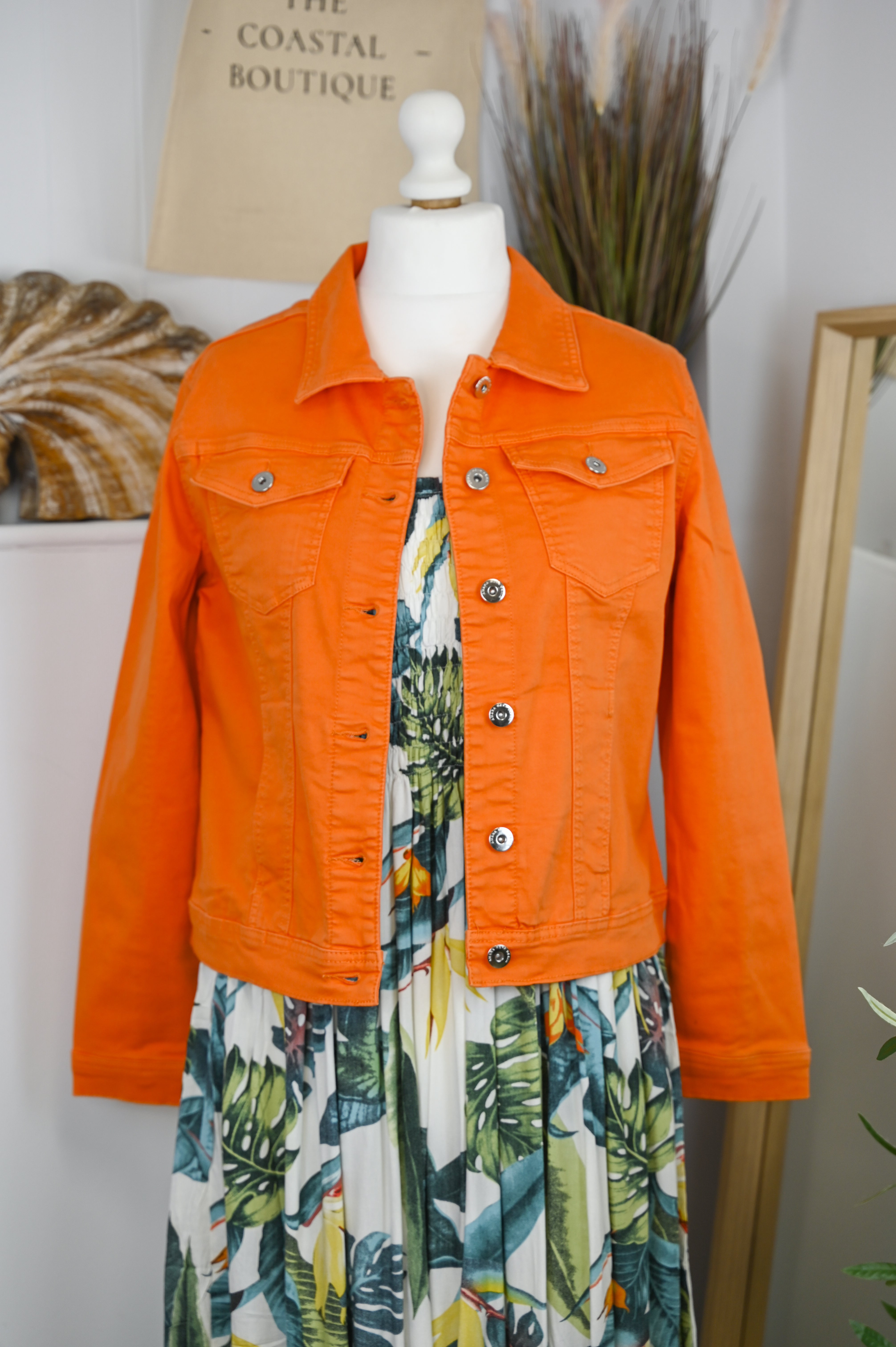 Button Up Soft Cotton Denim Jacket - The Coastal Boutique