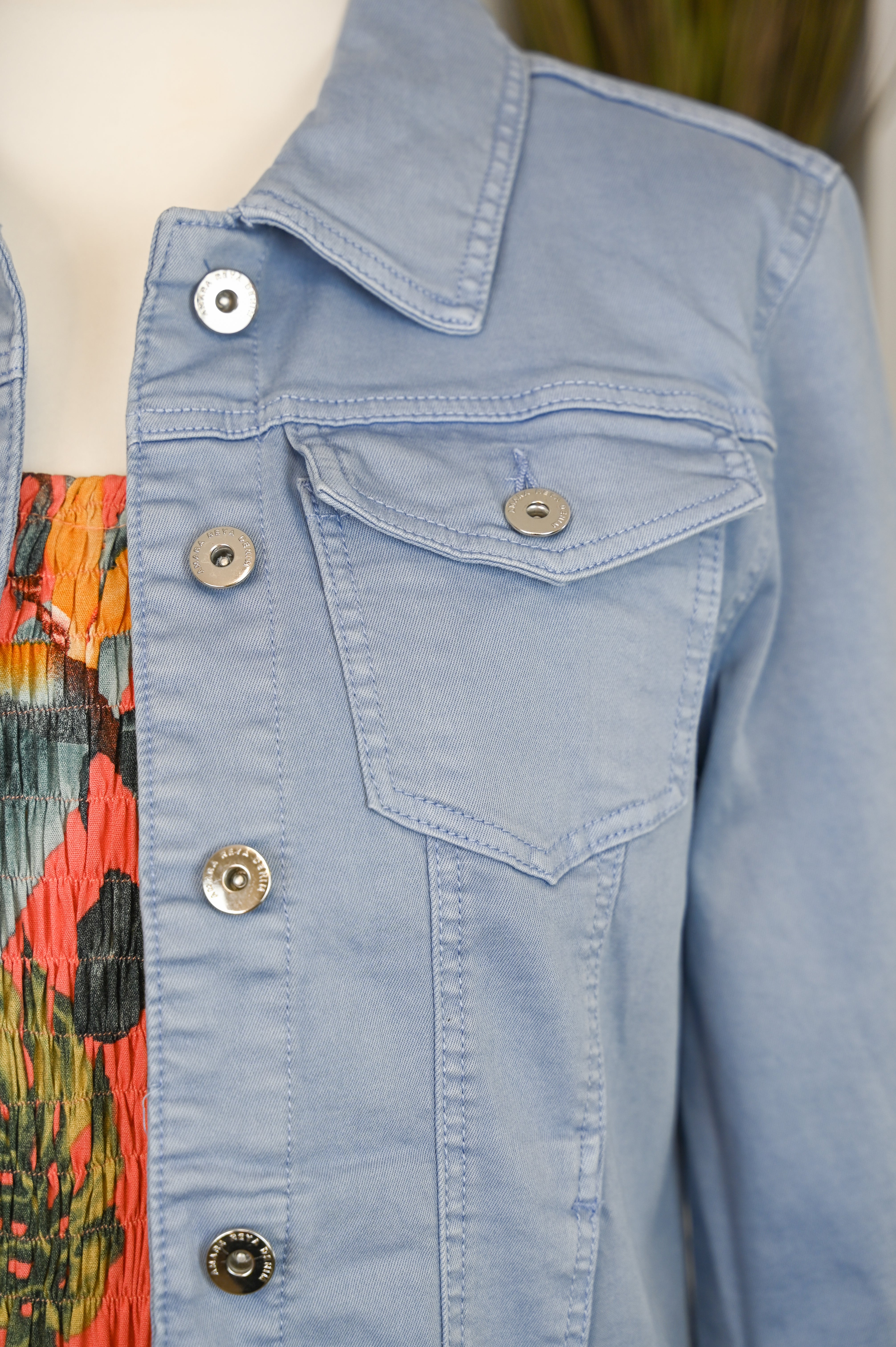 Button Up Soft Cotton Denim Jacket - The Coastal Boutique