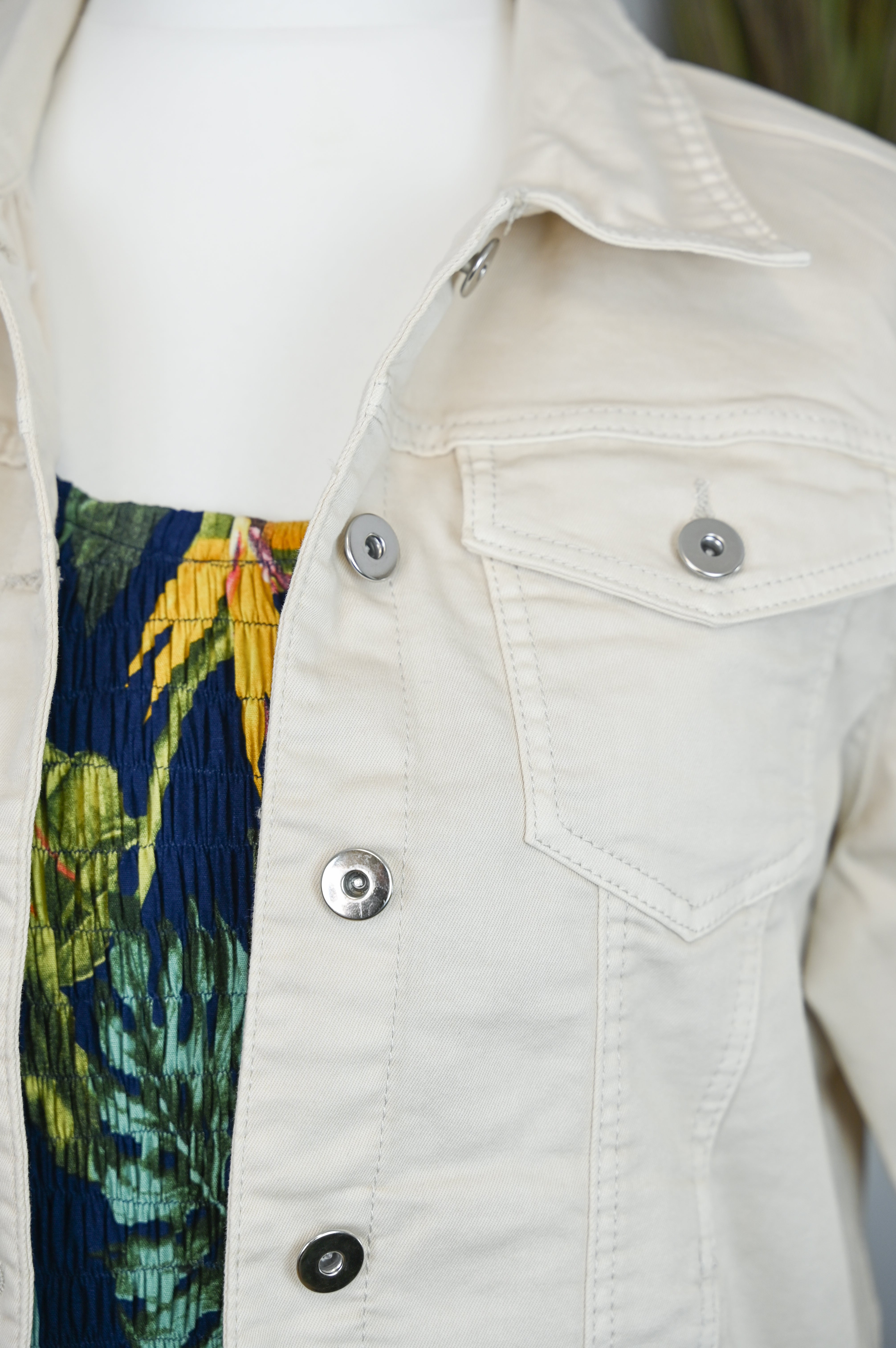 Button Up Soft Cotton Denim Jacket - The Coastal Boutique
