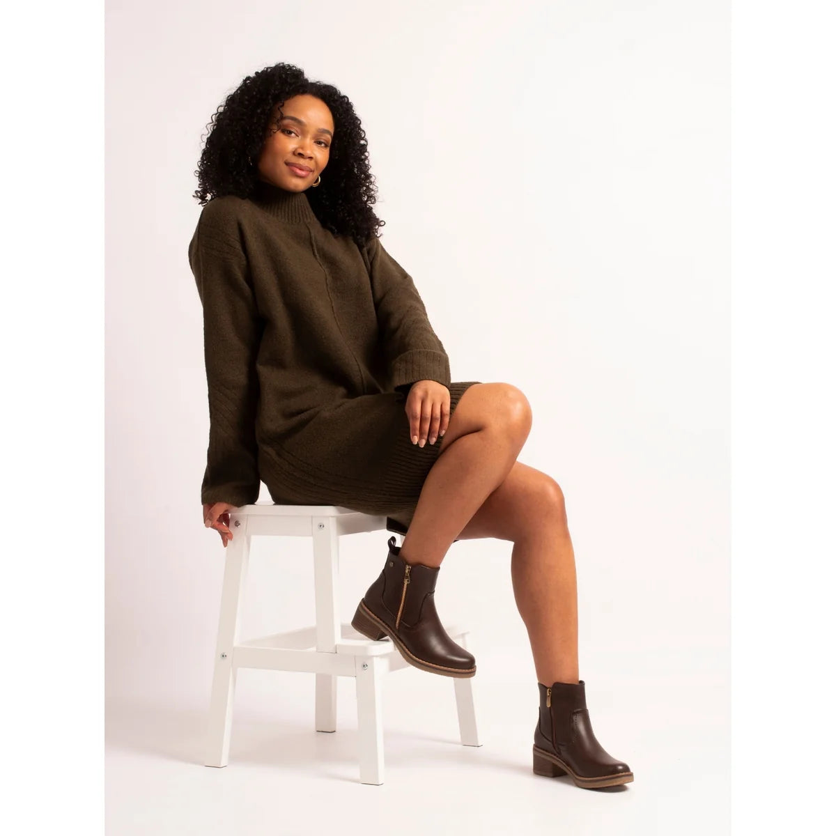 Lunar Heaven brown ankle boot side profile